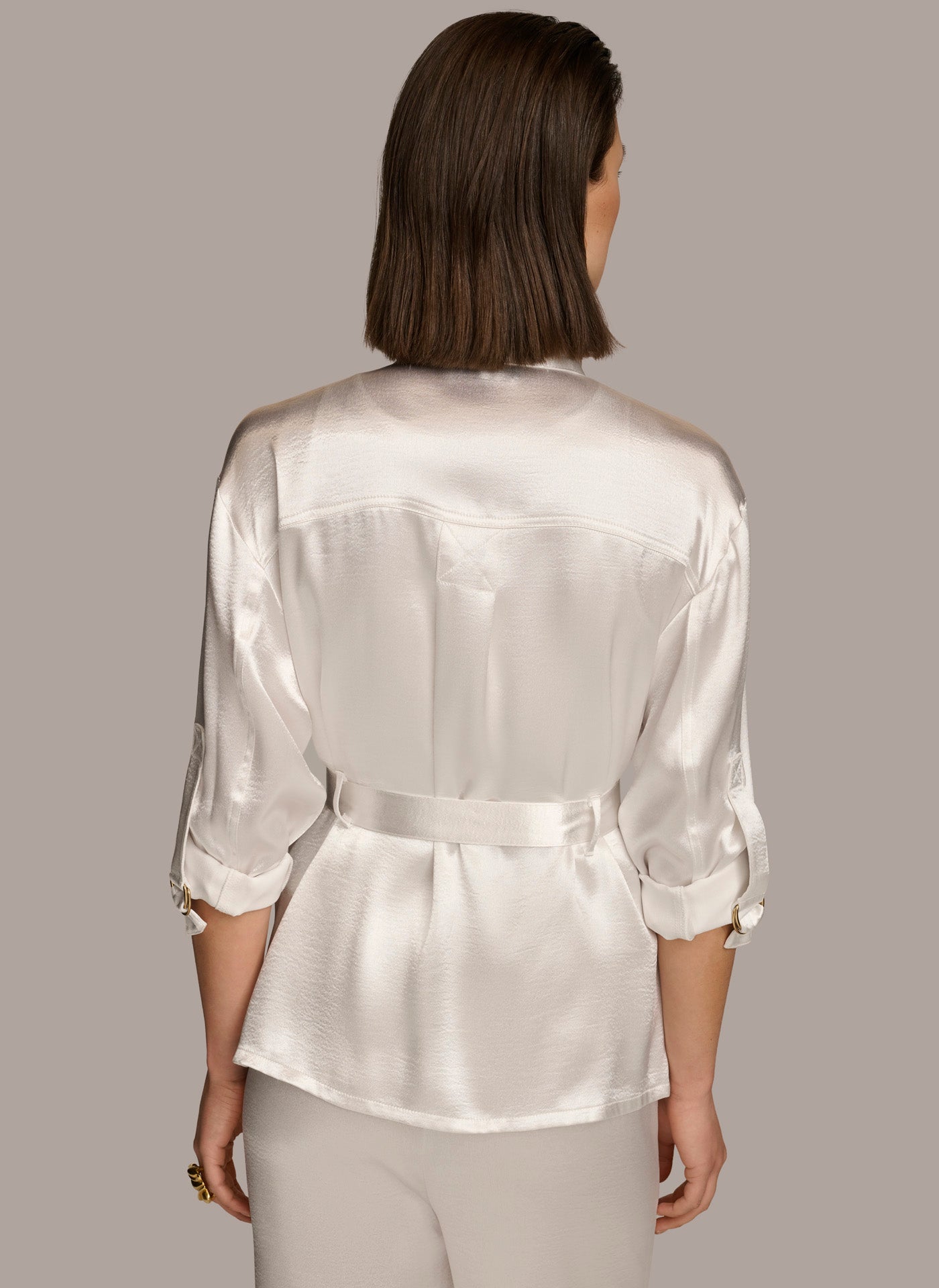 ROLL SLEEVE BELTED JACKET | View 2 | Summer Collection