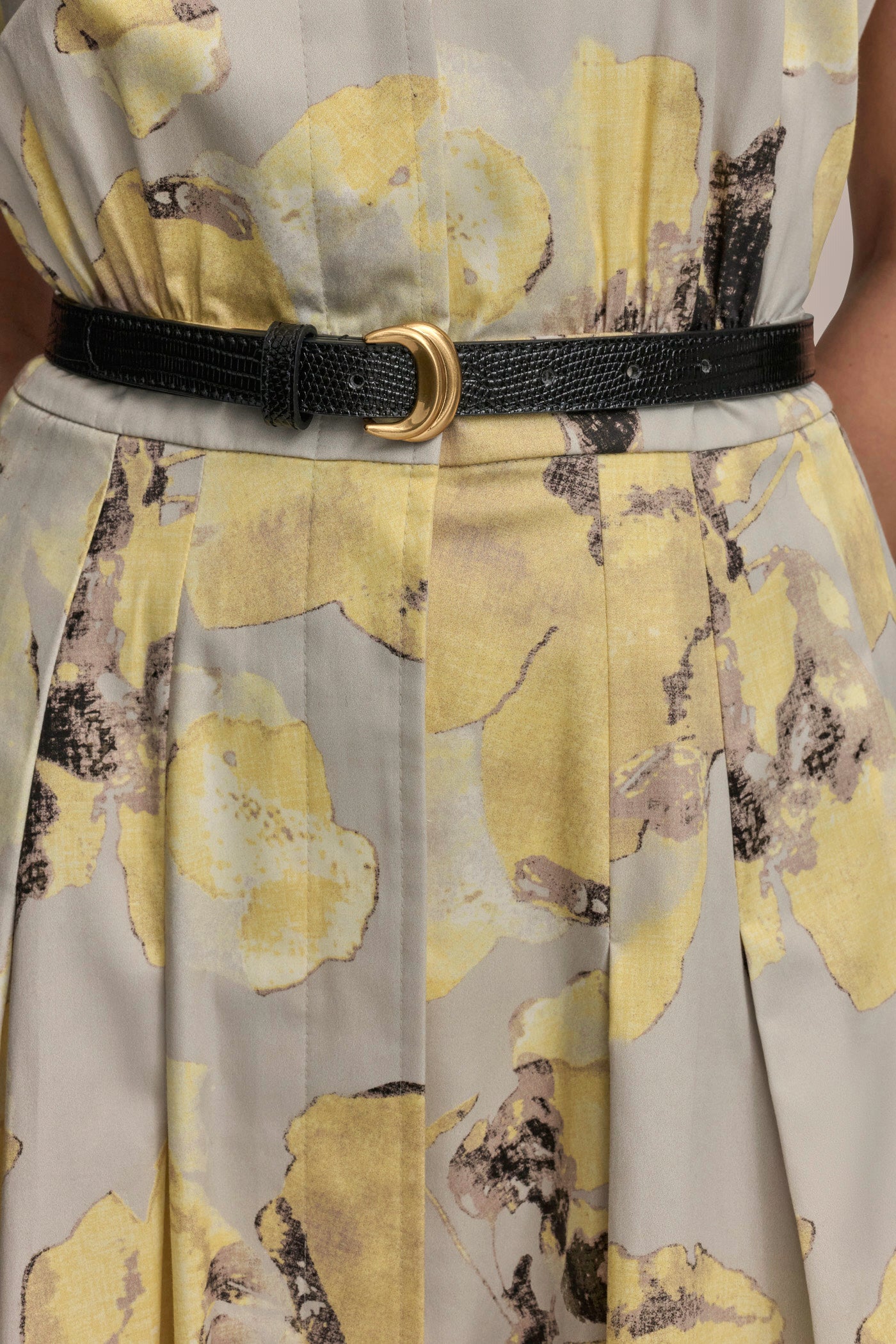 PRINTED BELTED SHIRT DRESS VIEW 5