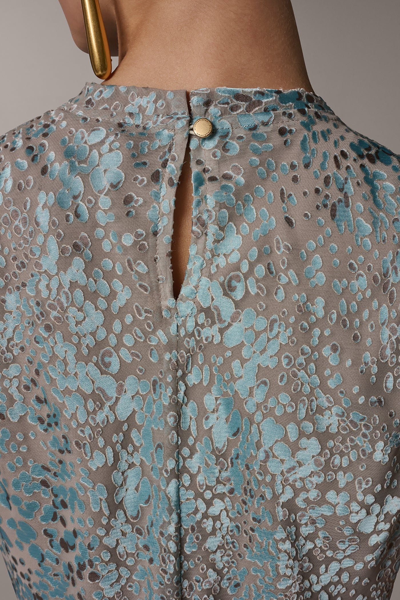 ASYMMETRIC BURNOUT MIDI FIT AND FLARE DRESS VIEW 5 | New clothing