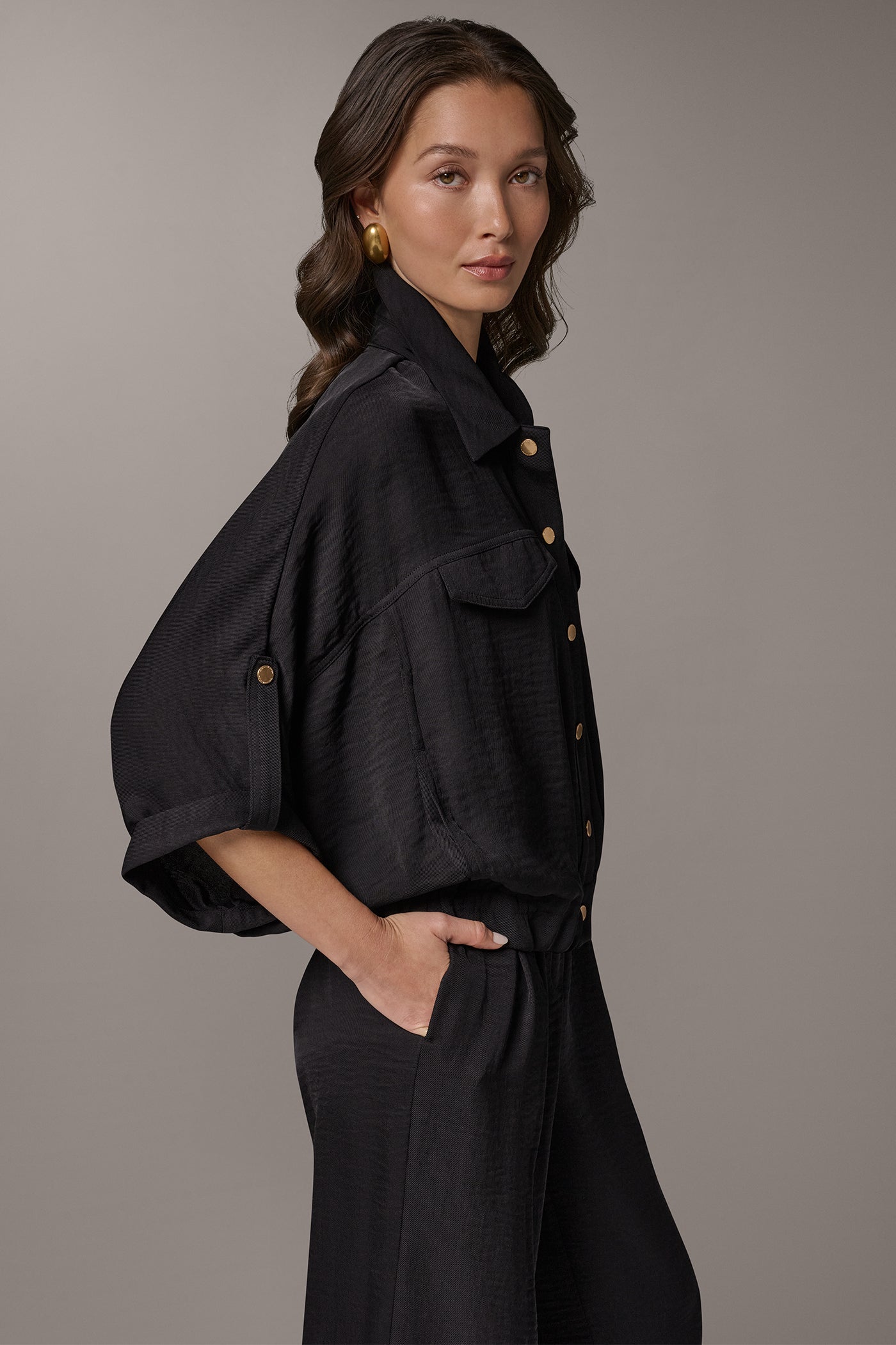 CINCHED HEM SHIRT VIEW 3 | New clothing