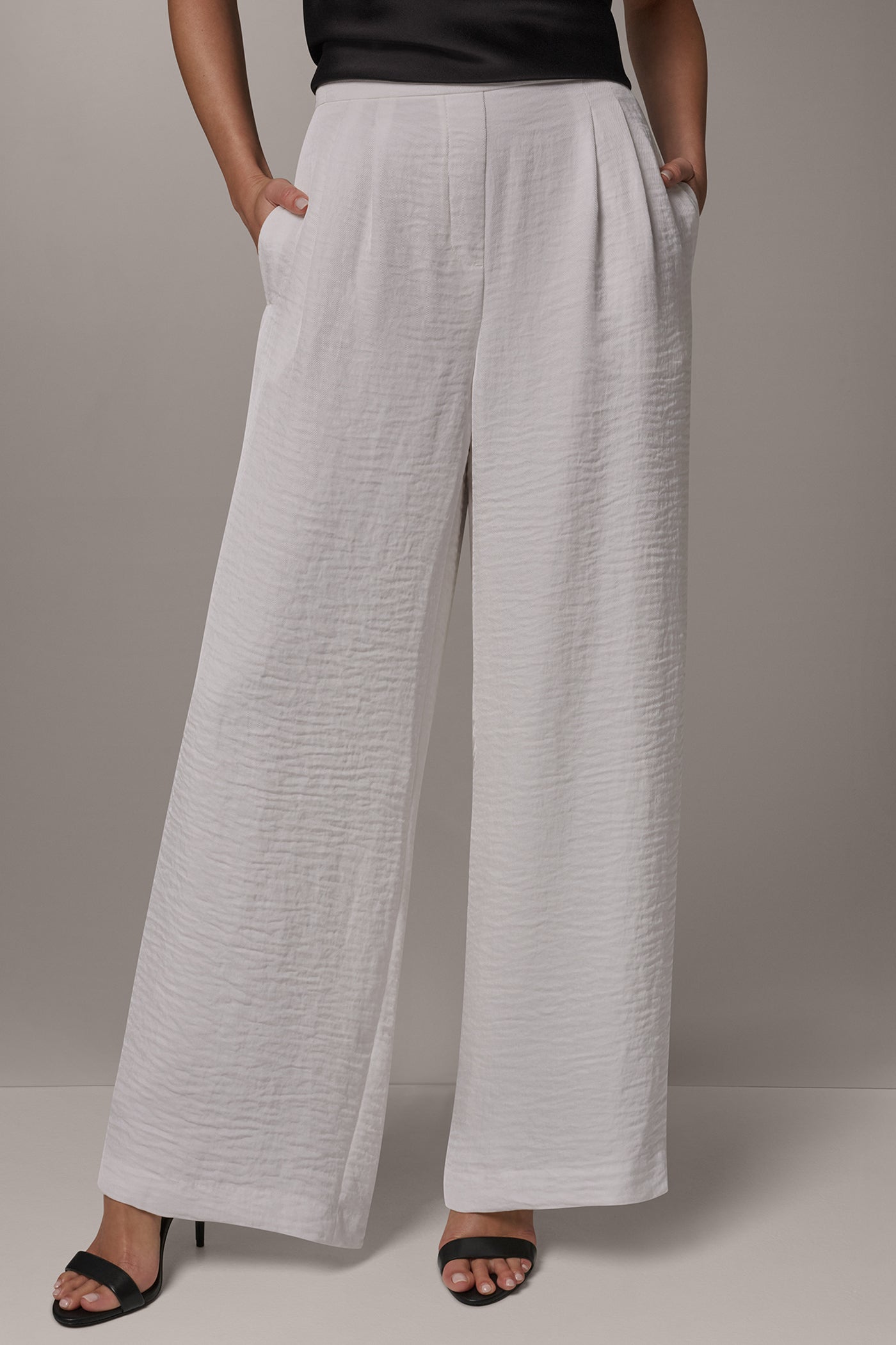 EXTRA HIGH-RISE PLEATED RELAXED PULL-ON PANT | View 1 | New clothing
