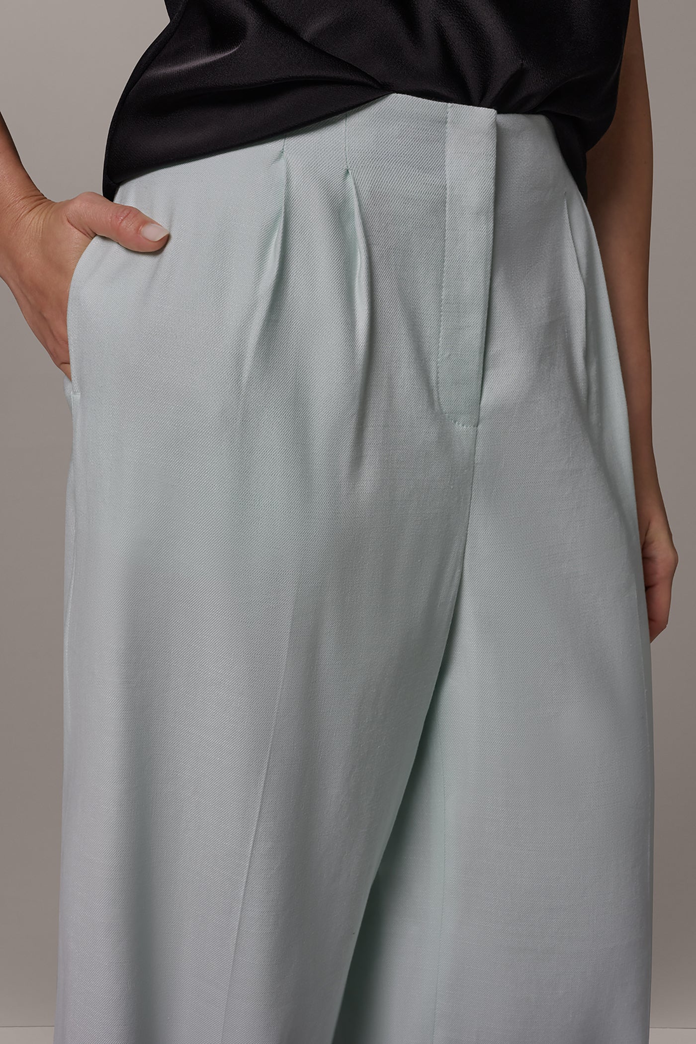 EXTRA HIGH-RISE PLEATED WIDE-LEG PANT VIEW 4 | New clothing