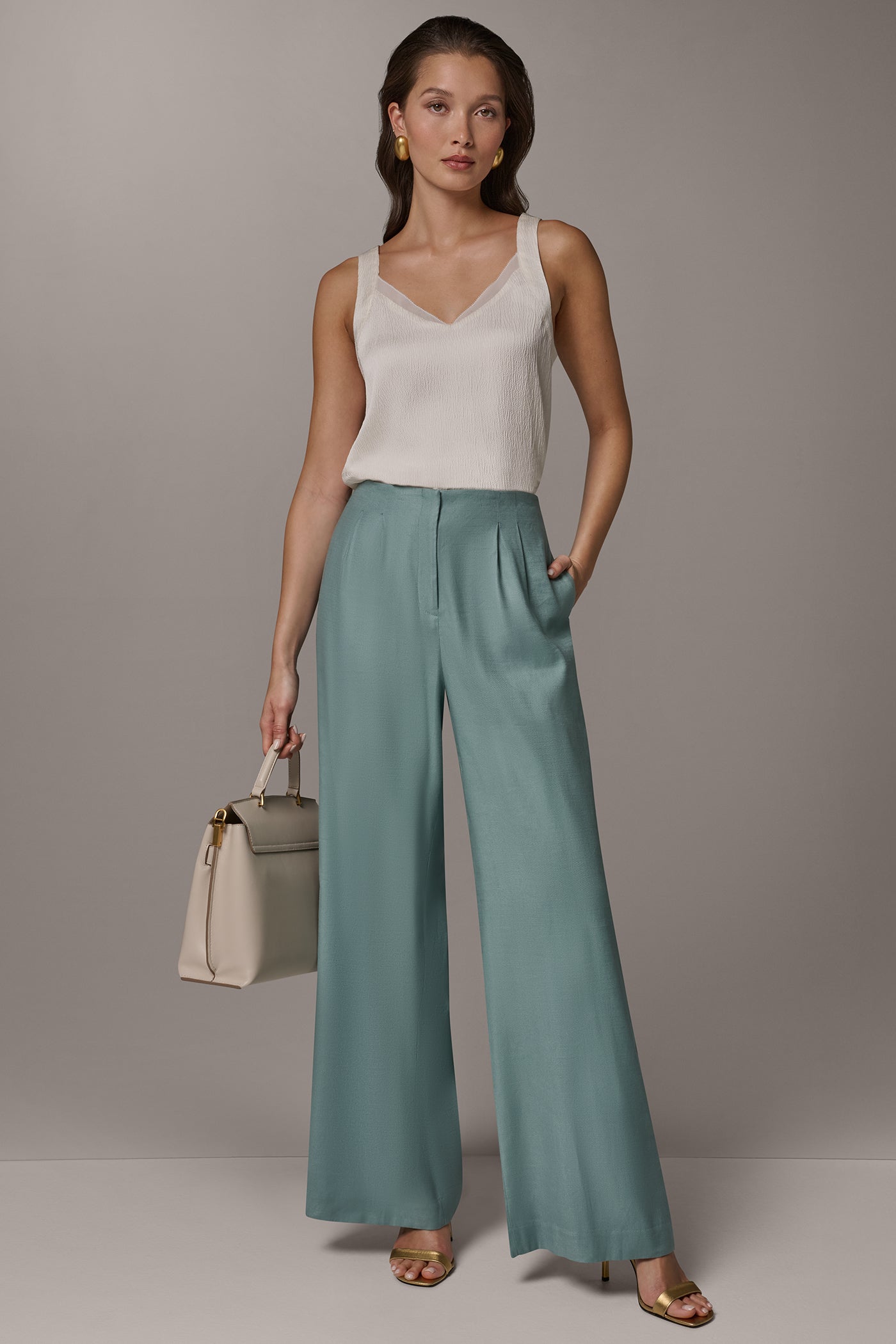 EXTRA HIGH-RISE PLEATED WIDE-LEG PANT VIEW 5 | New clothing