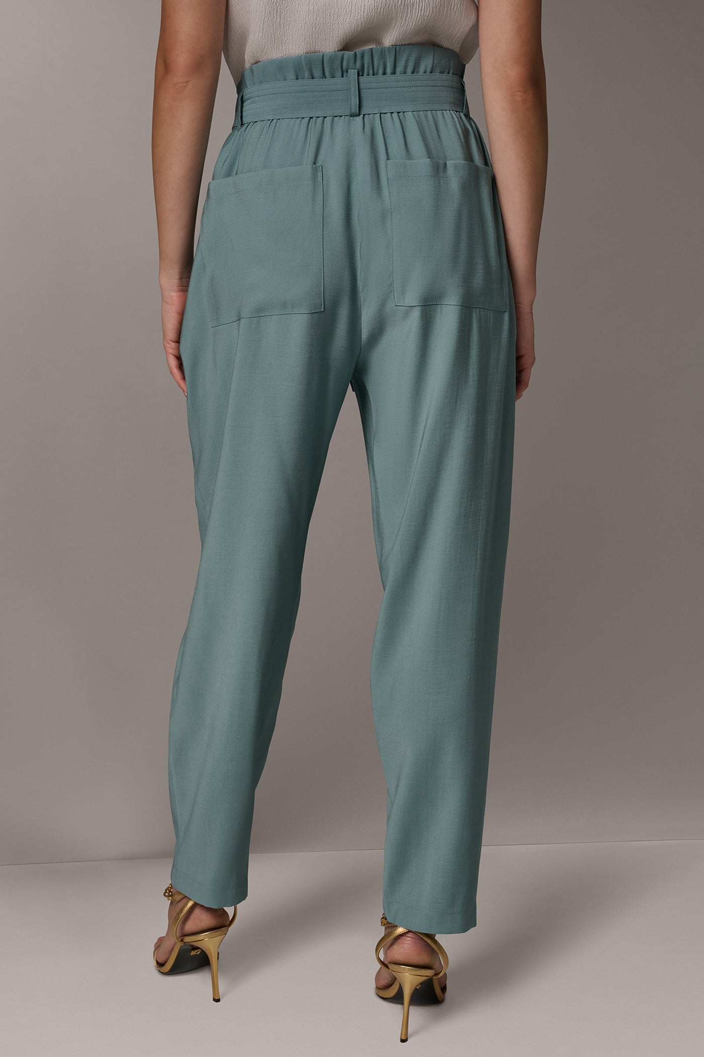 EXTRA HIGH-RISE PAPERBAG STRAIGHT ANKLE PANT | View 2 | New clothing