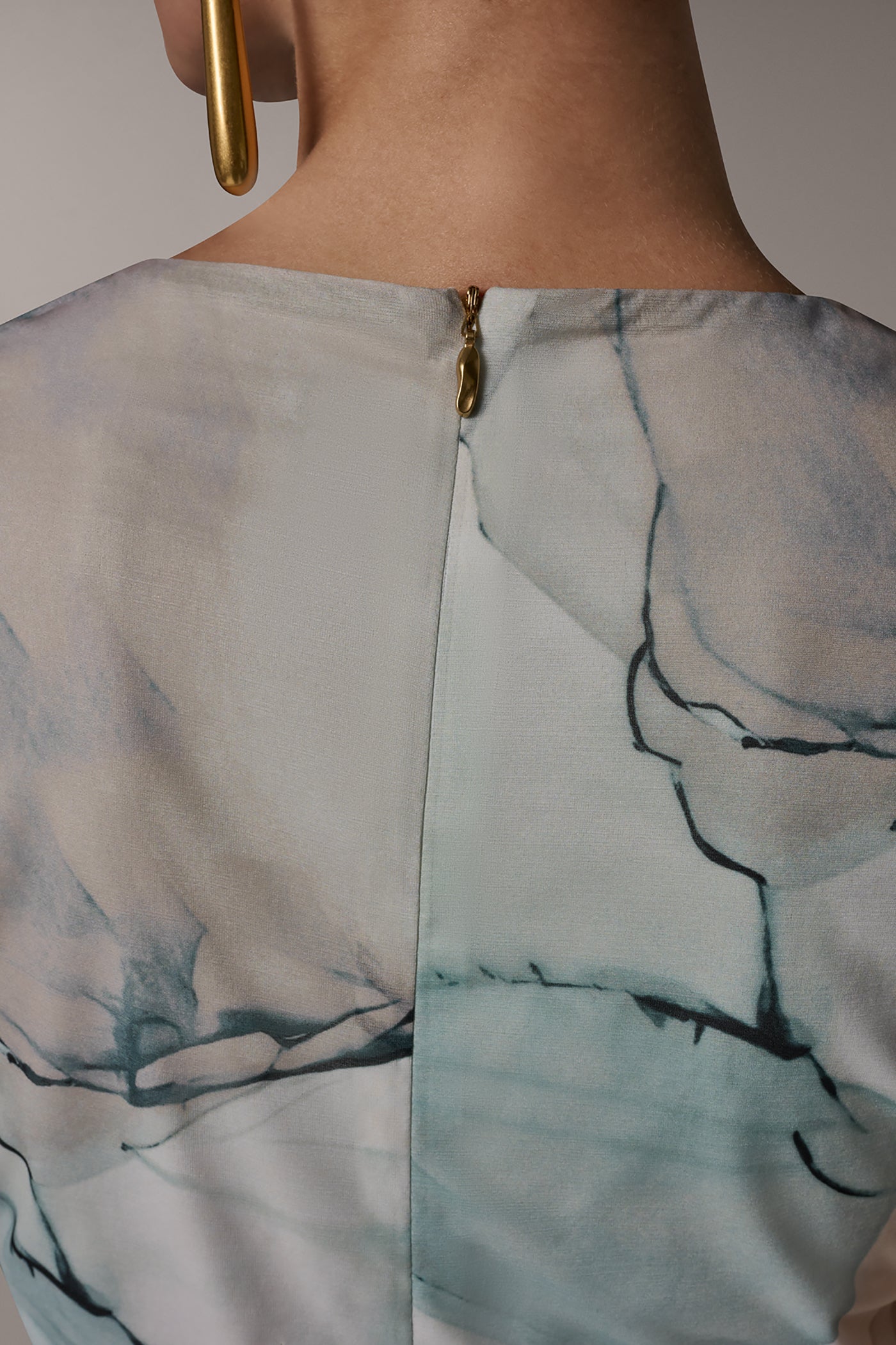 CHIFFON STRIPE MIDI SHIFT DRESS VIEW 5 | Dresses & Jumpsuits