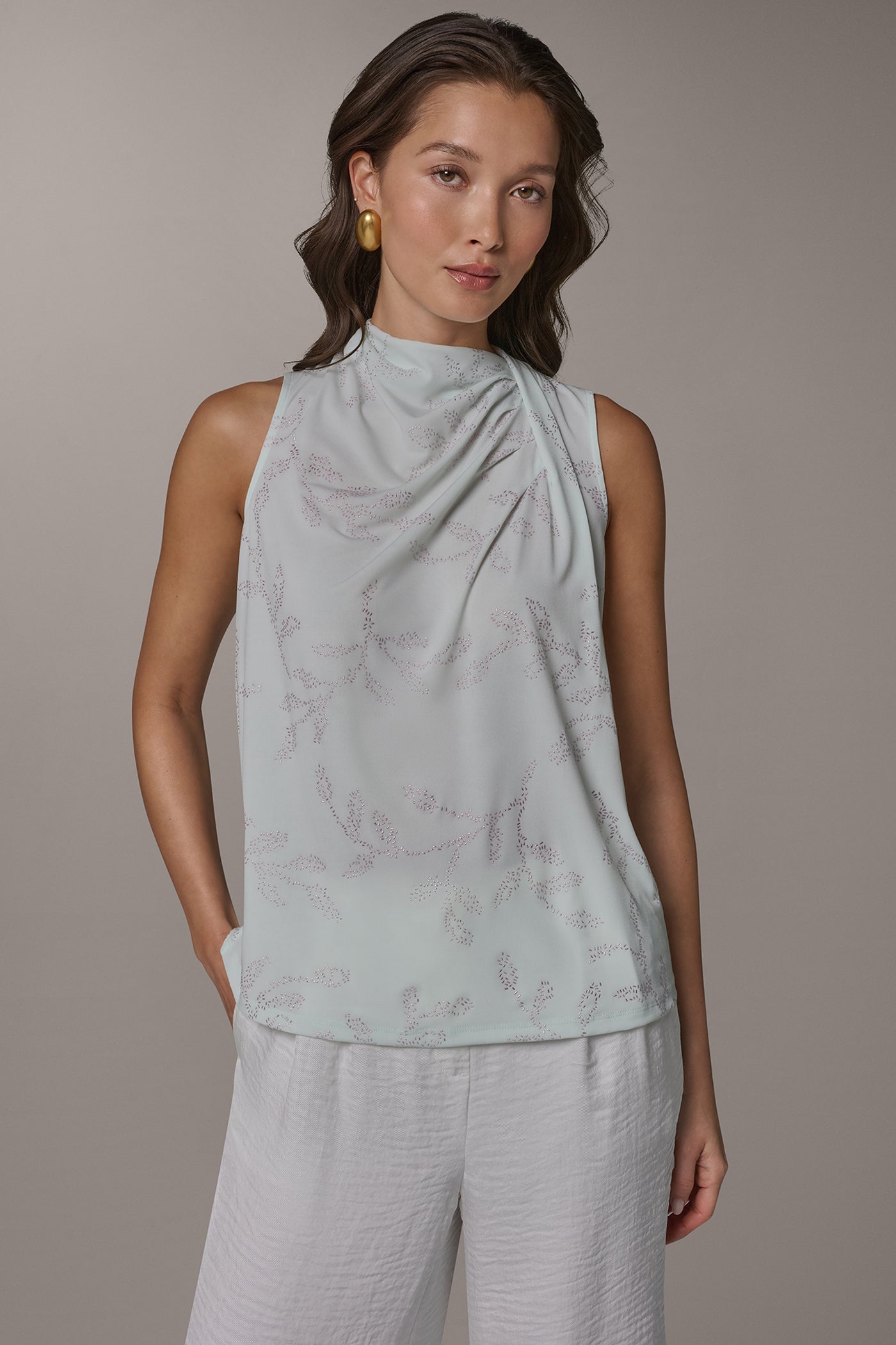 DRAPE TWIST SHOULDER BLOUSE | View 1 | New clothing