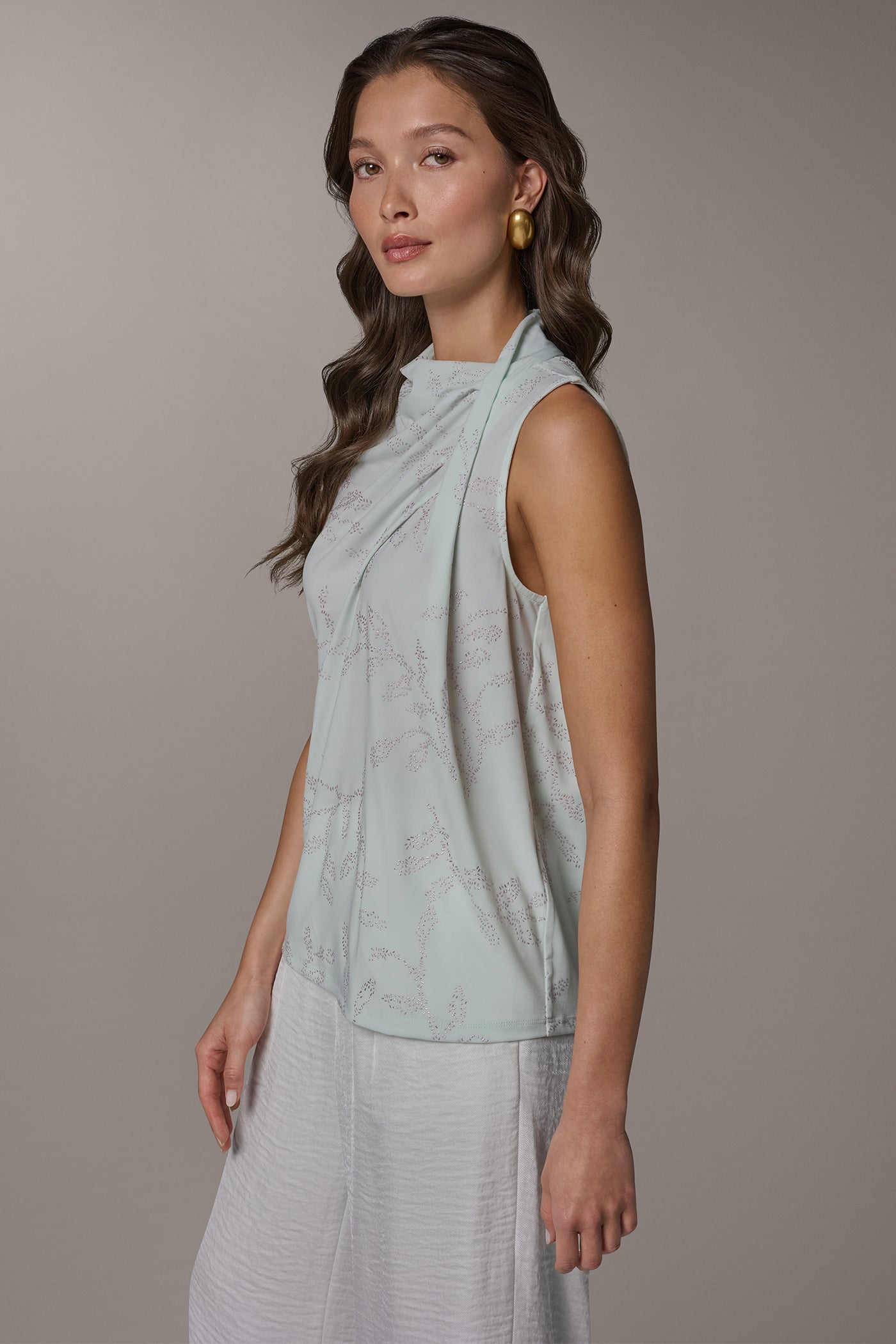 DRAPE TWIST SHOULDER BLOUSE VIEW 3 | New clothing
