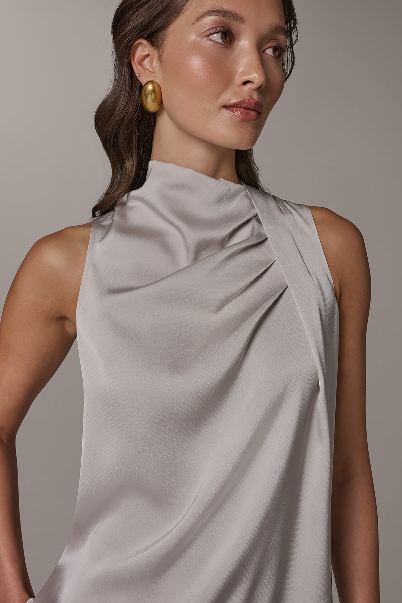 TWIST DRAPE SHOULDER BLOUSE VIEW 4 | New clothing