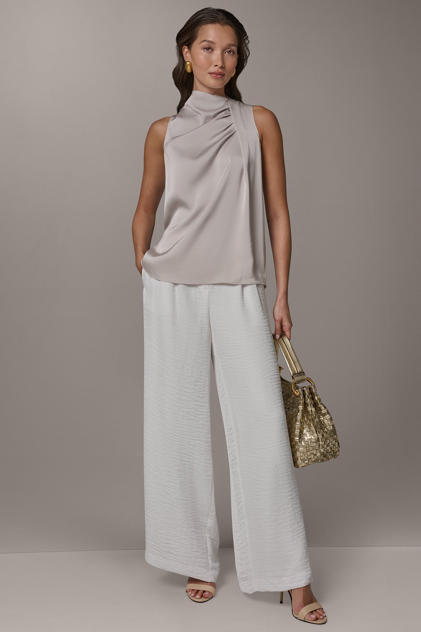 TWIST DRAPE SHOULDER BLOUSE VIEW 7 | New clothing