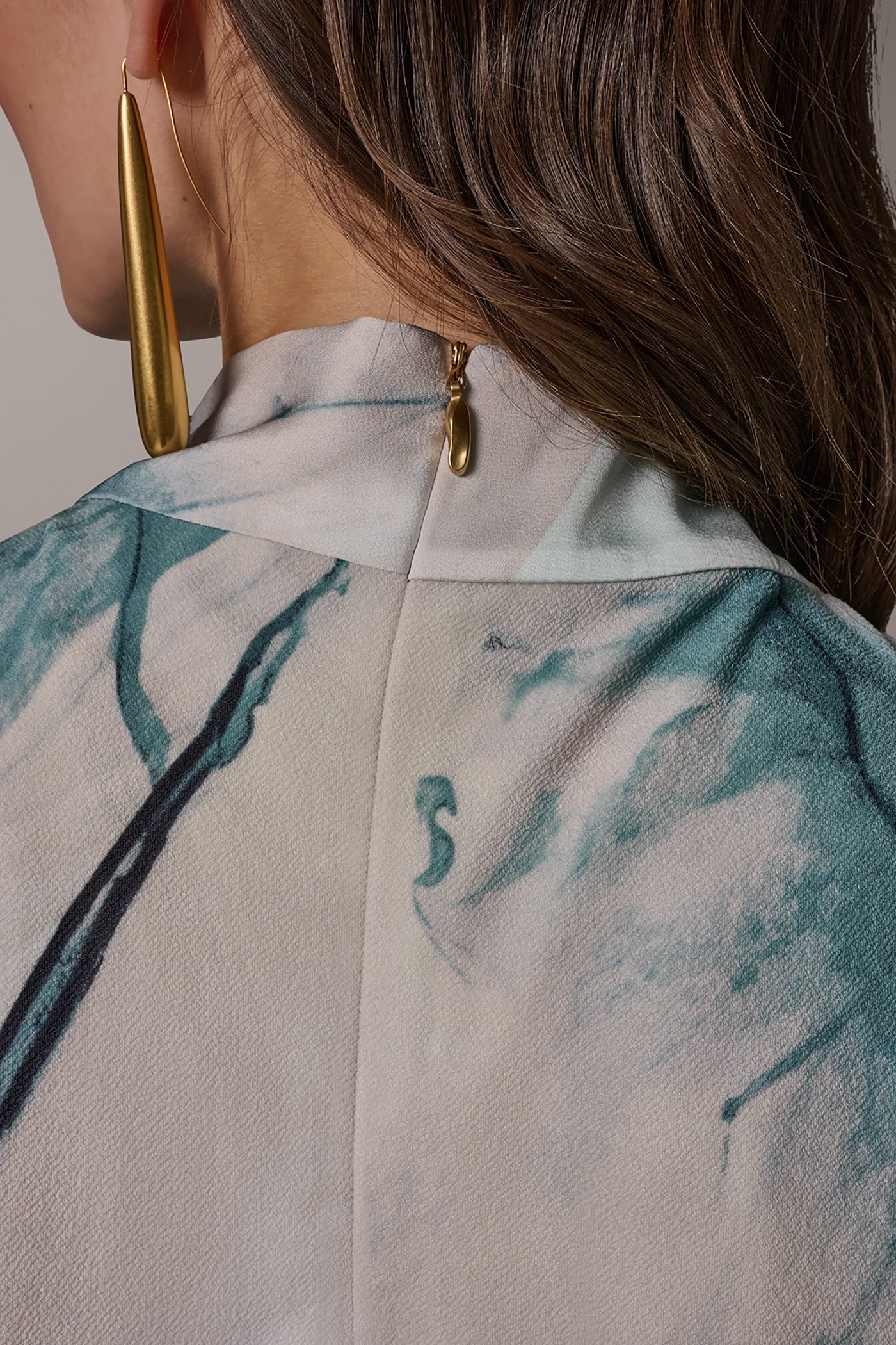 STRIPED DRAPE TWIST SHOULDER BLOUSE VIEW 6 | New clothing