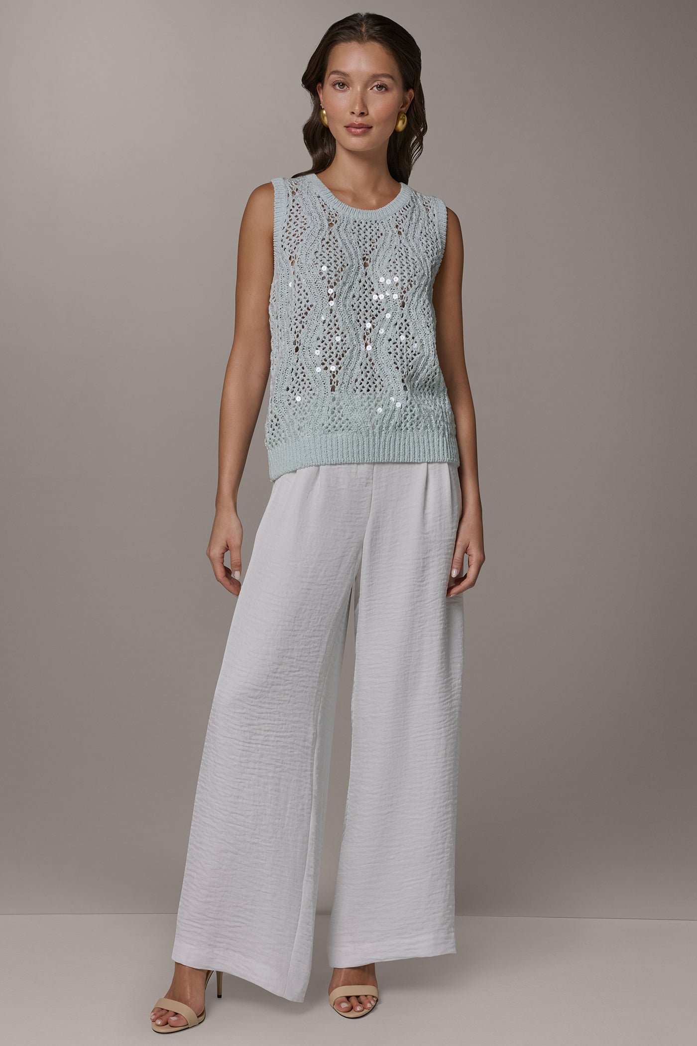 SEQUIN OPEN-STITCH SHELL VIEW 6 | New clothing