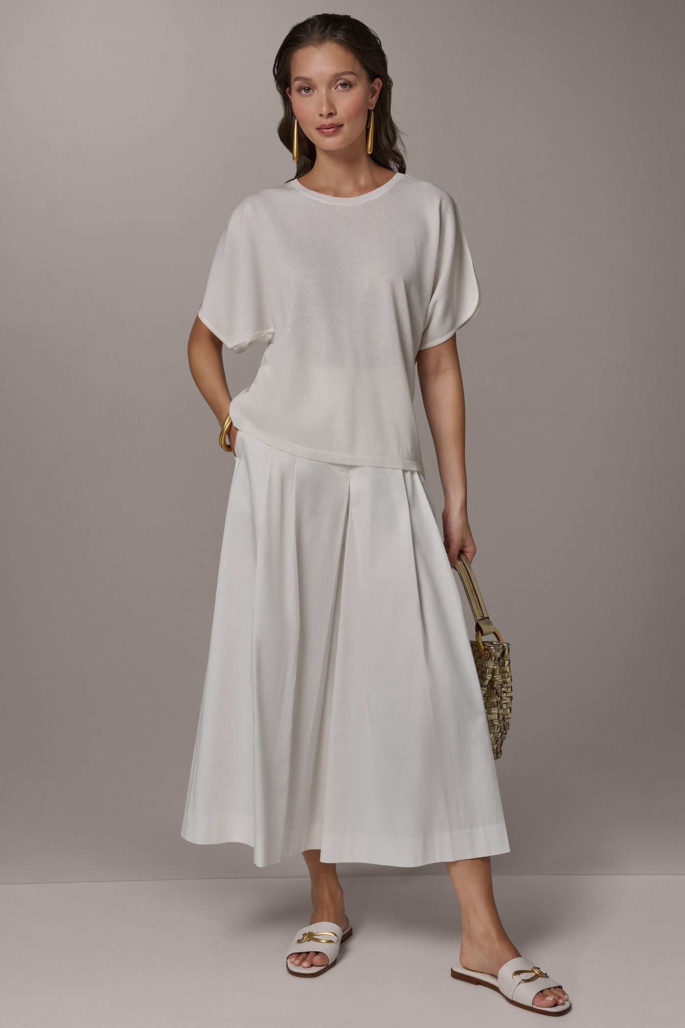 SEQUIN SPLIT SLEEVE SWEATER VIEW 6 | All Products