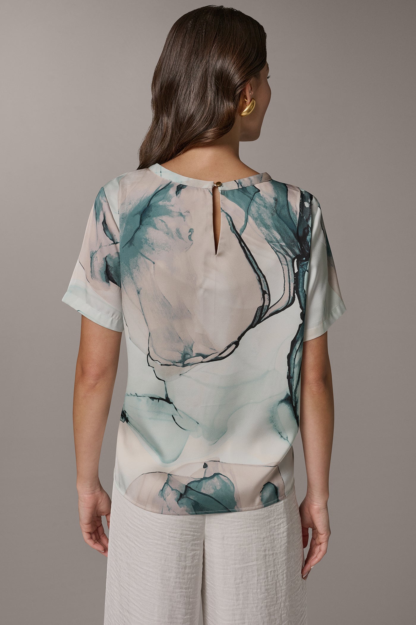 MARBLE GOLD-TONE EMBELLISHED SHOULDER TOP | View 2 | New clothing