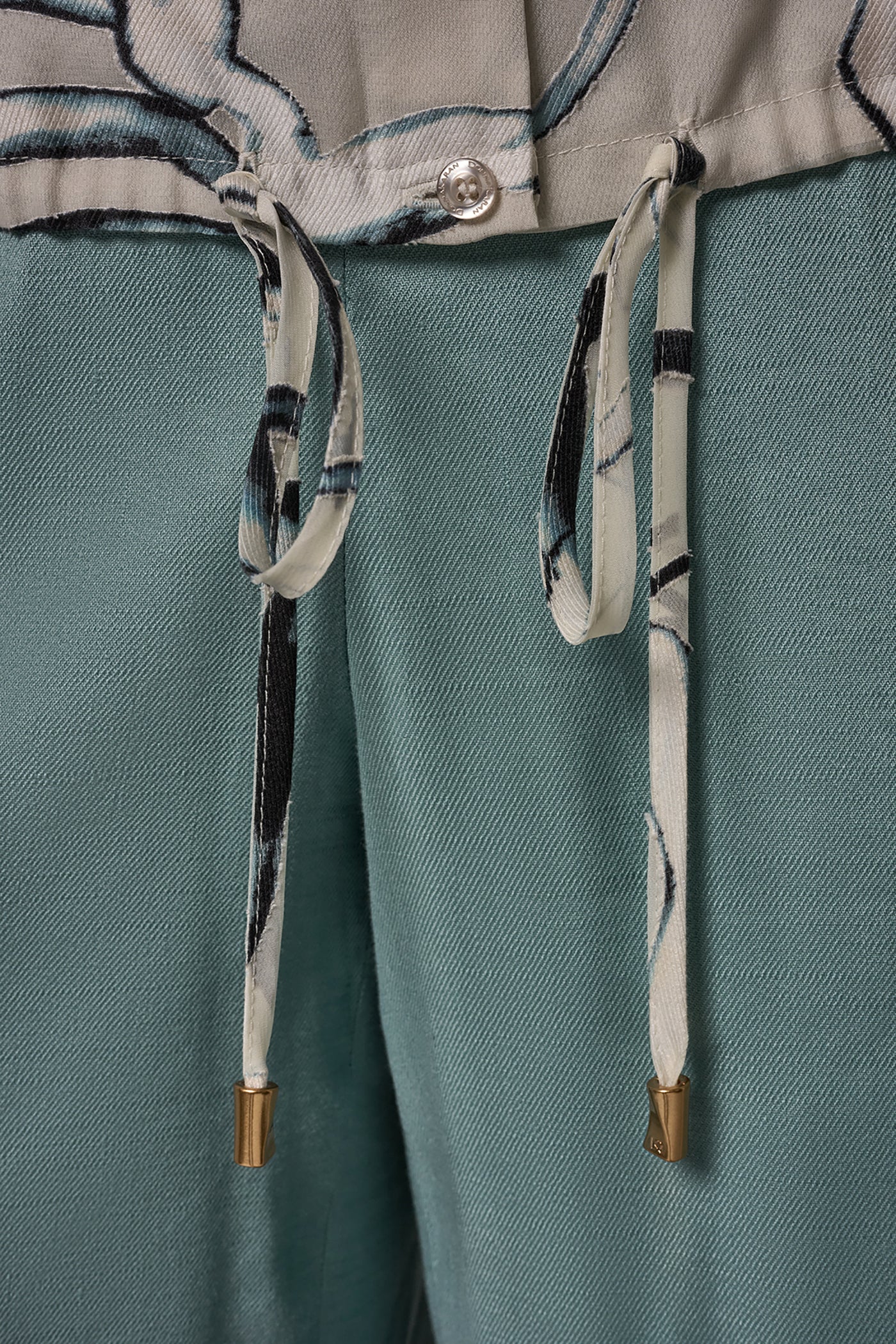 BURNOUT DRAWSTRING HEM BLOUSE VIEW 5 | Tops