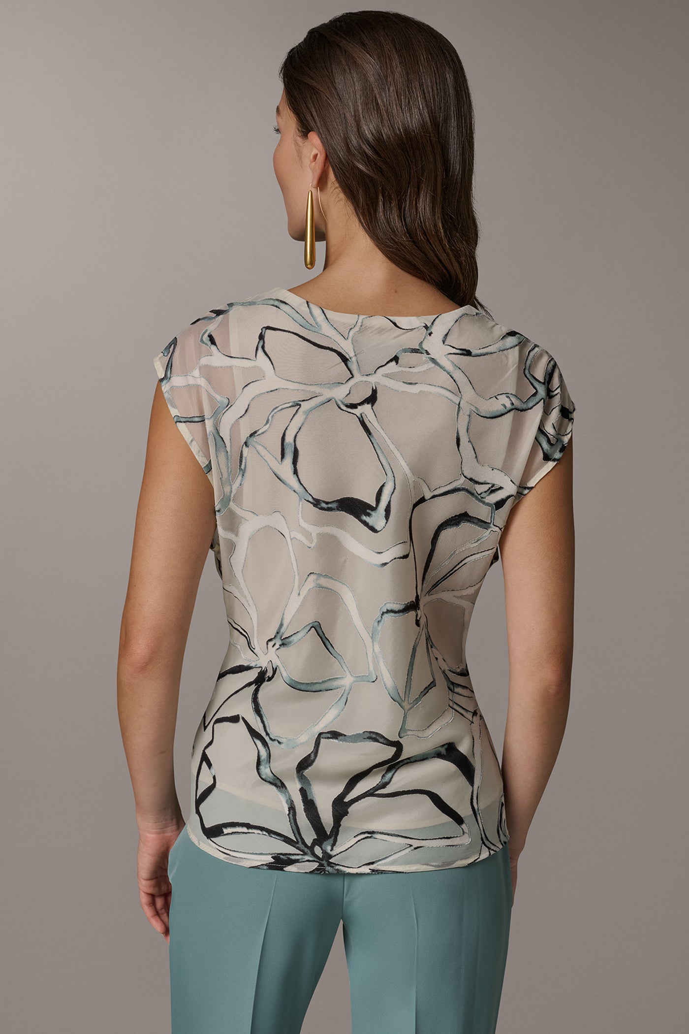 FLORAL BURNOUT TOP | View 2 | New clothing