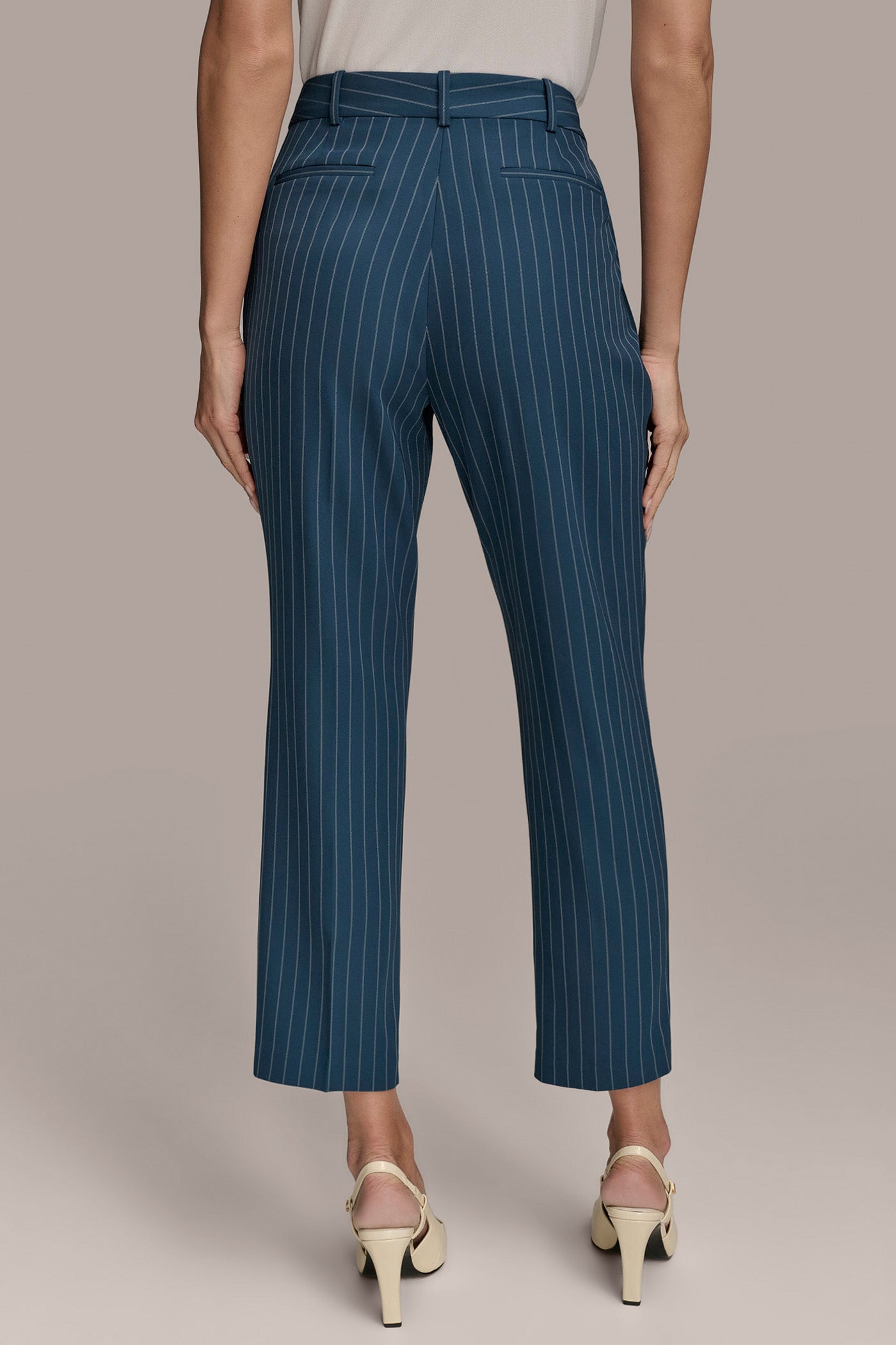 PINSTRIPE STRAIGHT LEG PANT | View 2 | Clothing