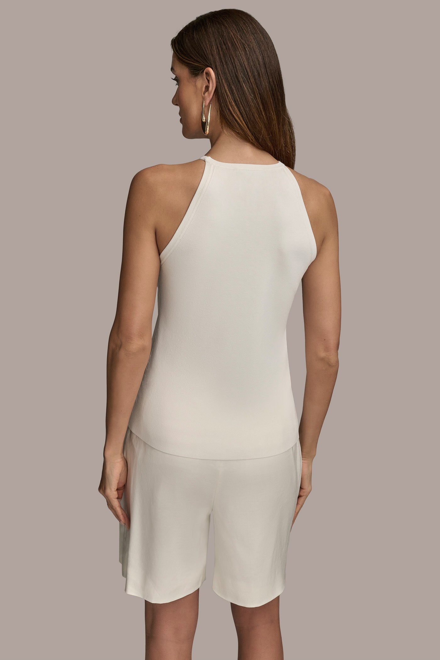 FLORAL-EMBELLISHED HALTER TANK | View 2 | Tops