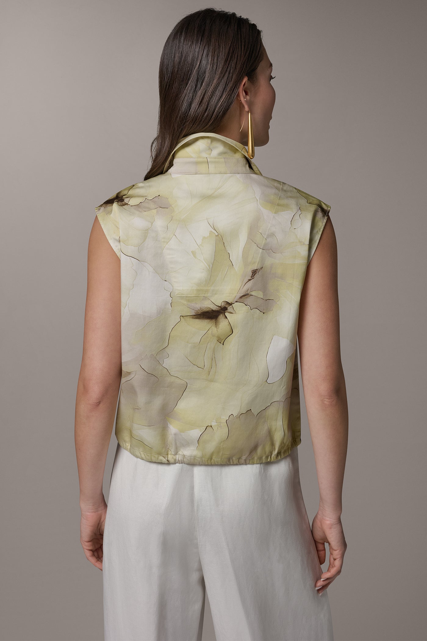 SLEEVELESS COLLARED BLOUSE | View 2 | Clothing