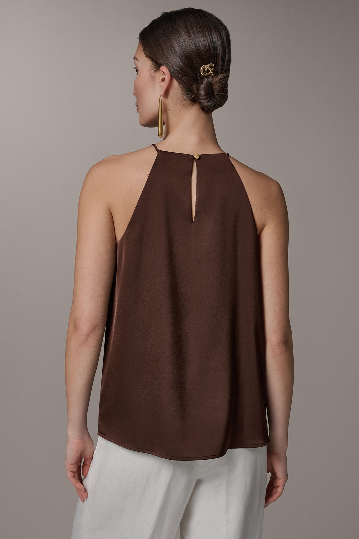 SLEEVELESS HALTER TOP | View 2 | Products