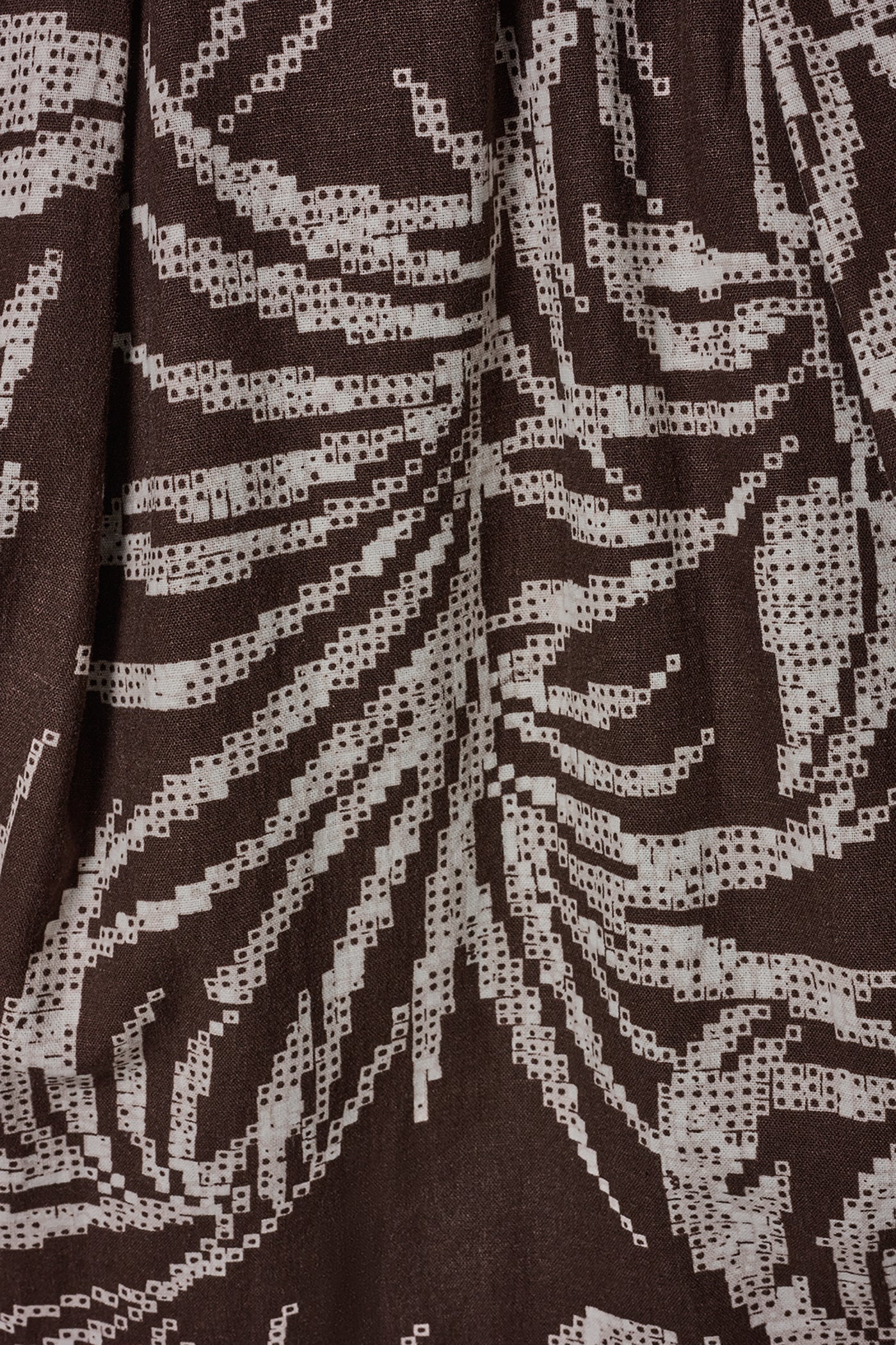 SLEEVELESS SQUARE NECK PRINTED BELTED MIDI FIT AND FLARE DRESS VIEW 7 | Select Dresses