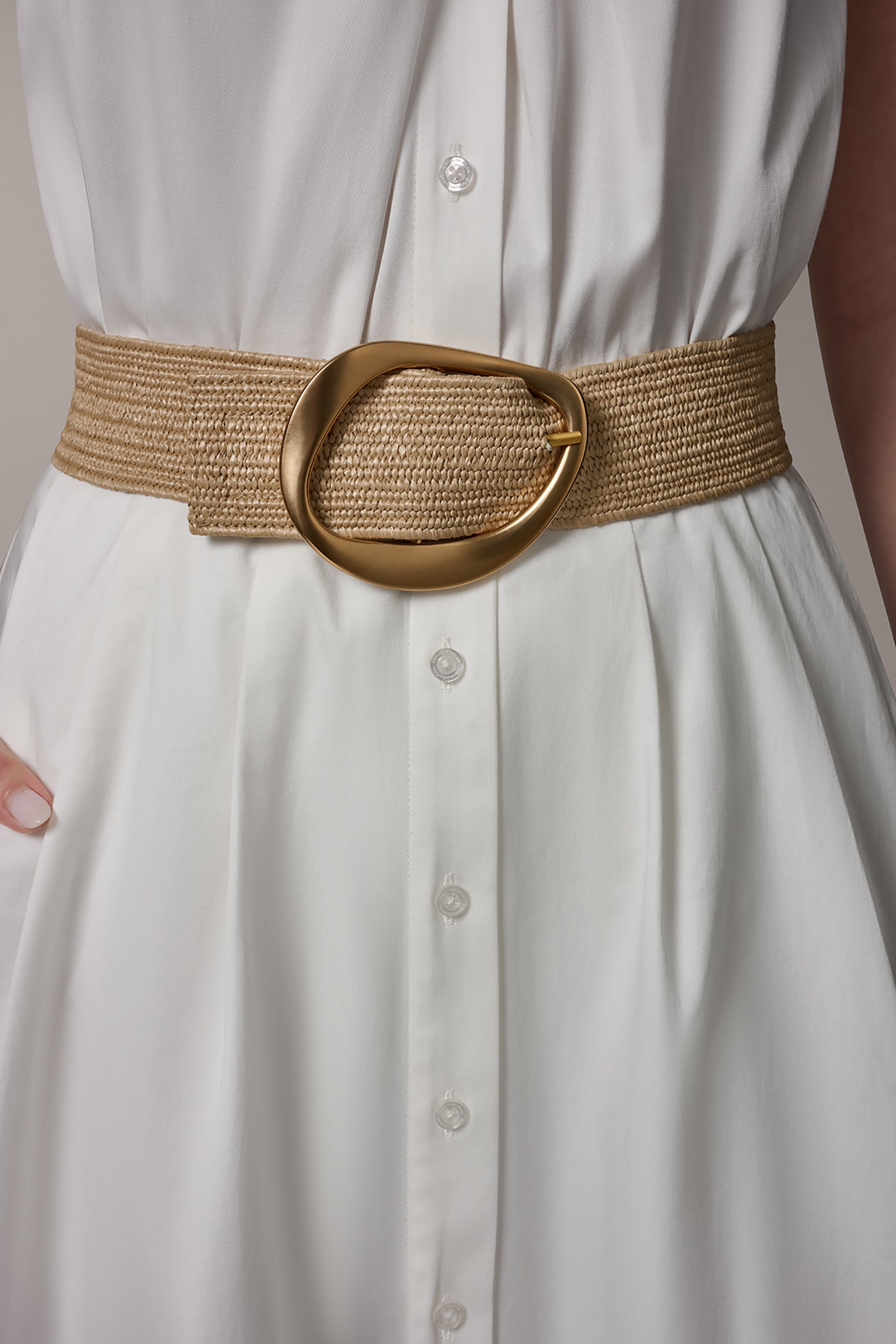 HALTER DRESS WITH BELT VIEW 7
