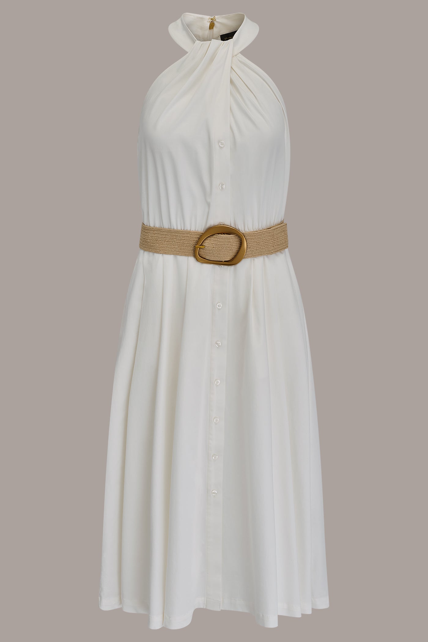 HALTER DRESS WITH BELT VIEW 9
