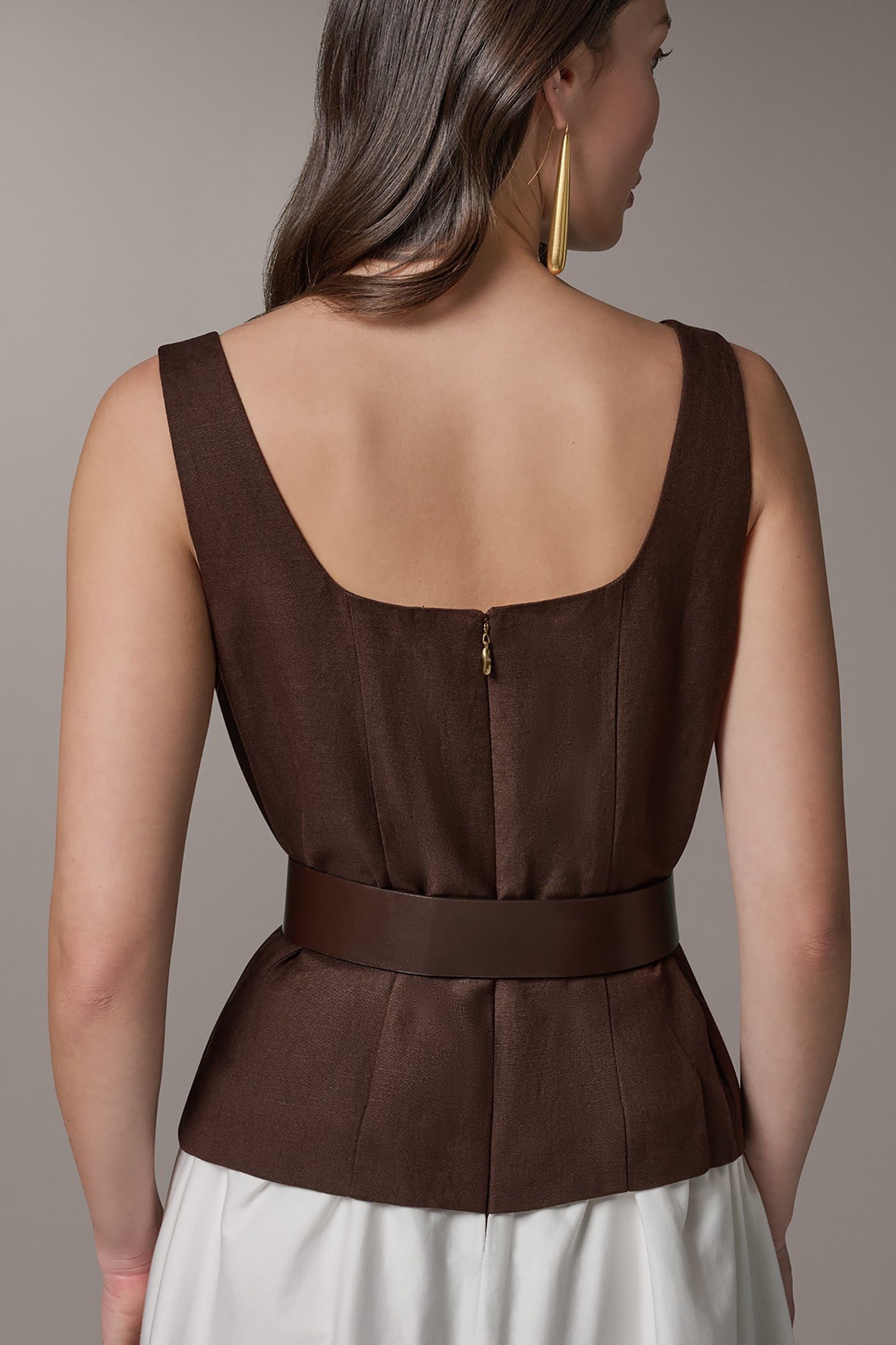 SLEEVELESS MIDI FIT AND FLARE DRESS VIEW 5 | Dresses & Jumpsuits