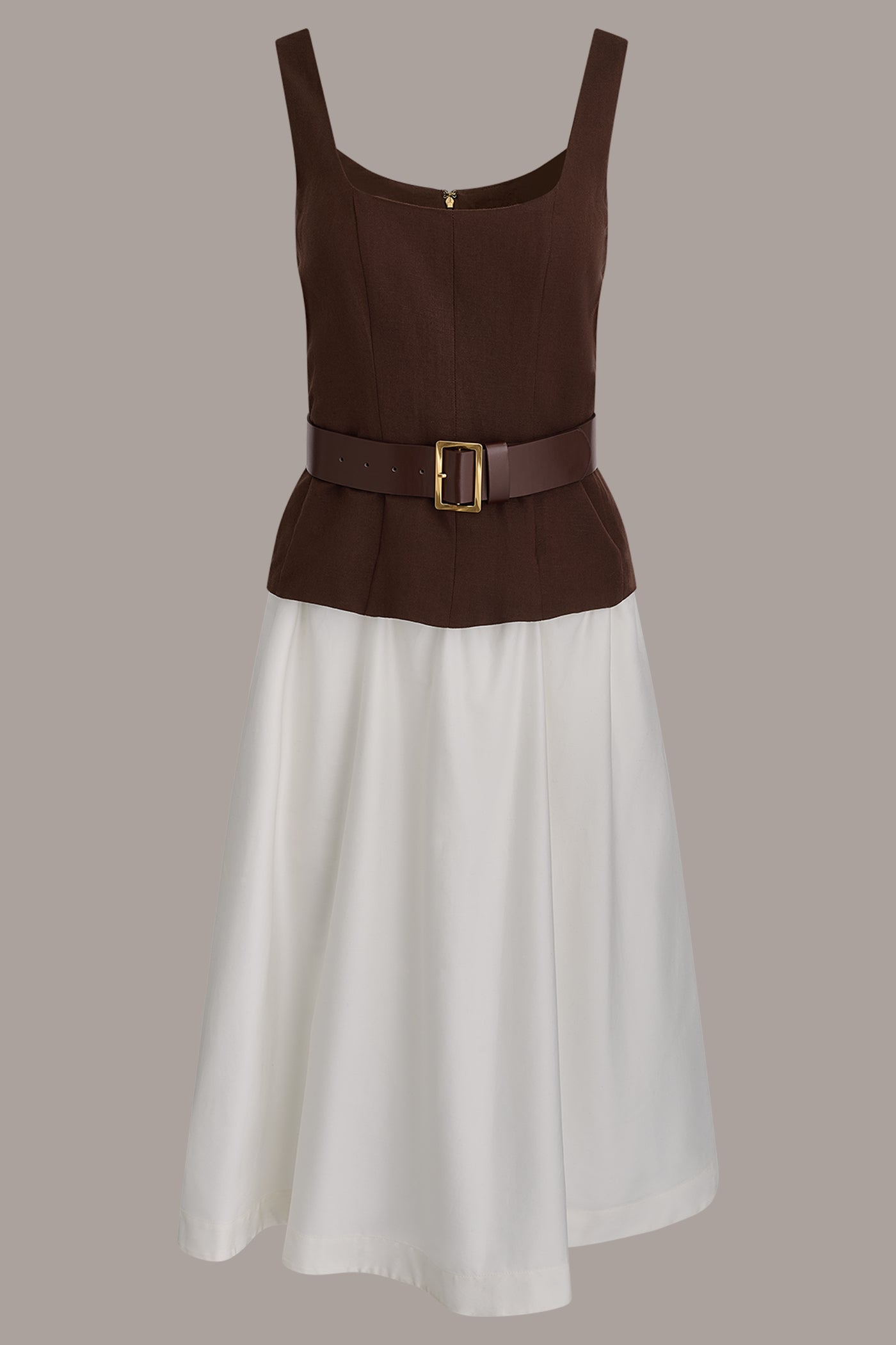 SLEEVELESS MIDI FIT AND FLARE DRESS VIEW 10 | Dresses & Jumpsuits