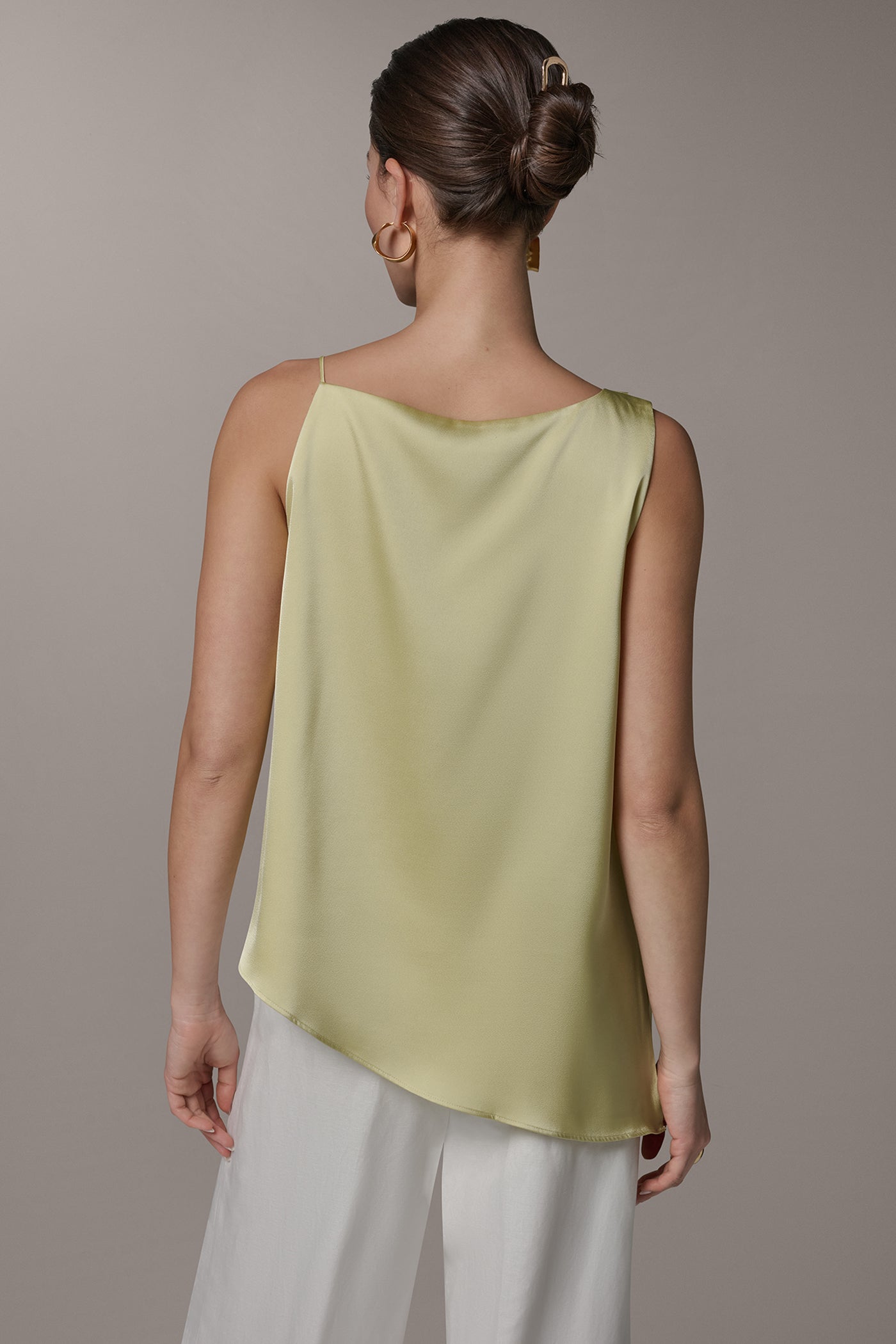 SLEEVELESS ASYMMETRIC BEAD TANK VIEW 3 | Tops