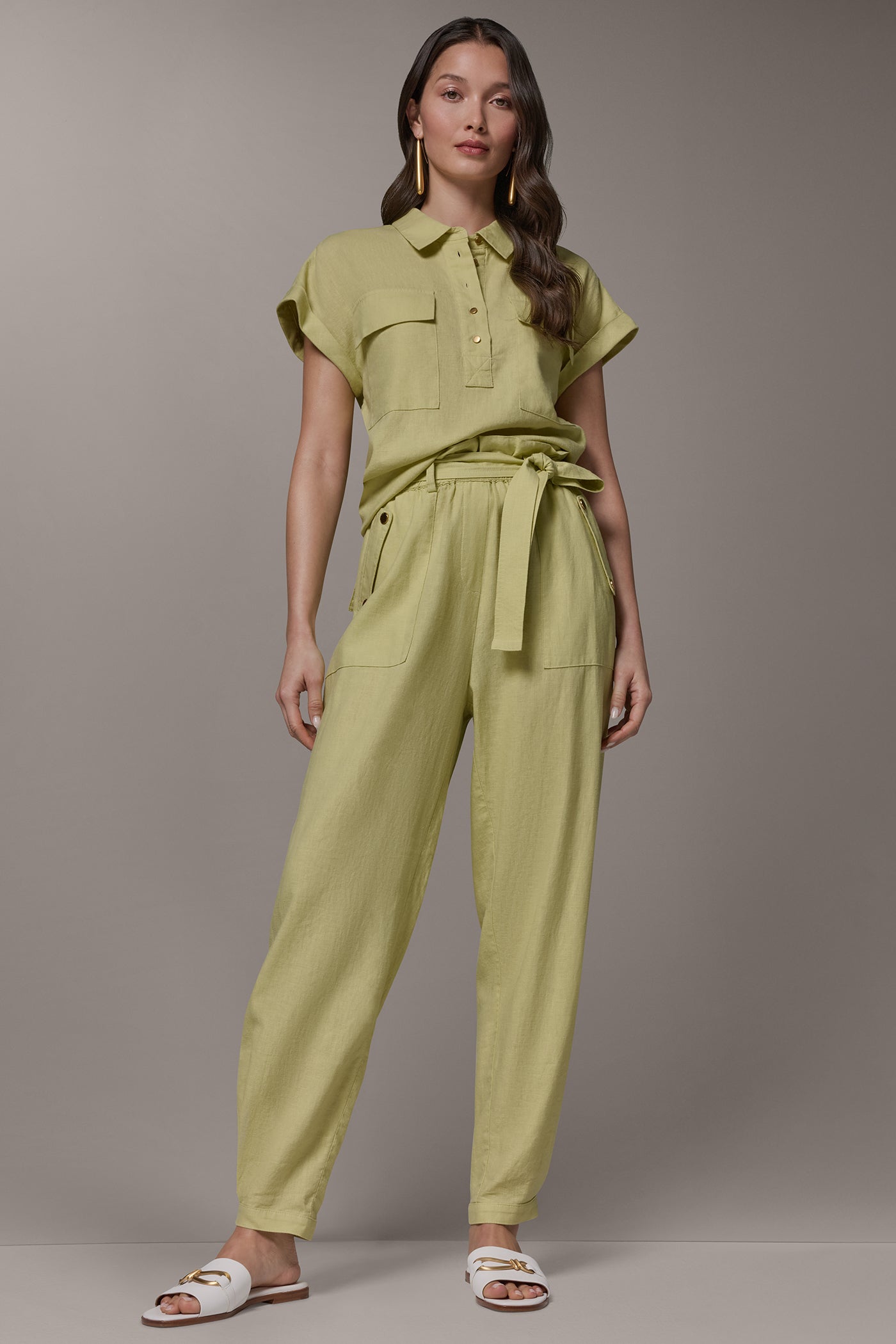 RELAXED PAPERBAG ANKLE PANT VIEW 6 | All Products