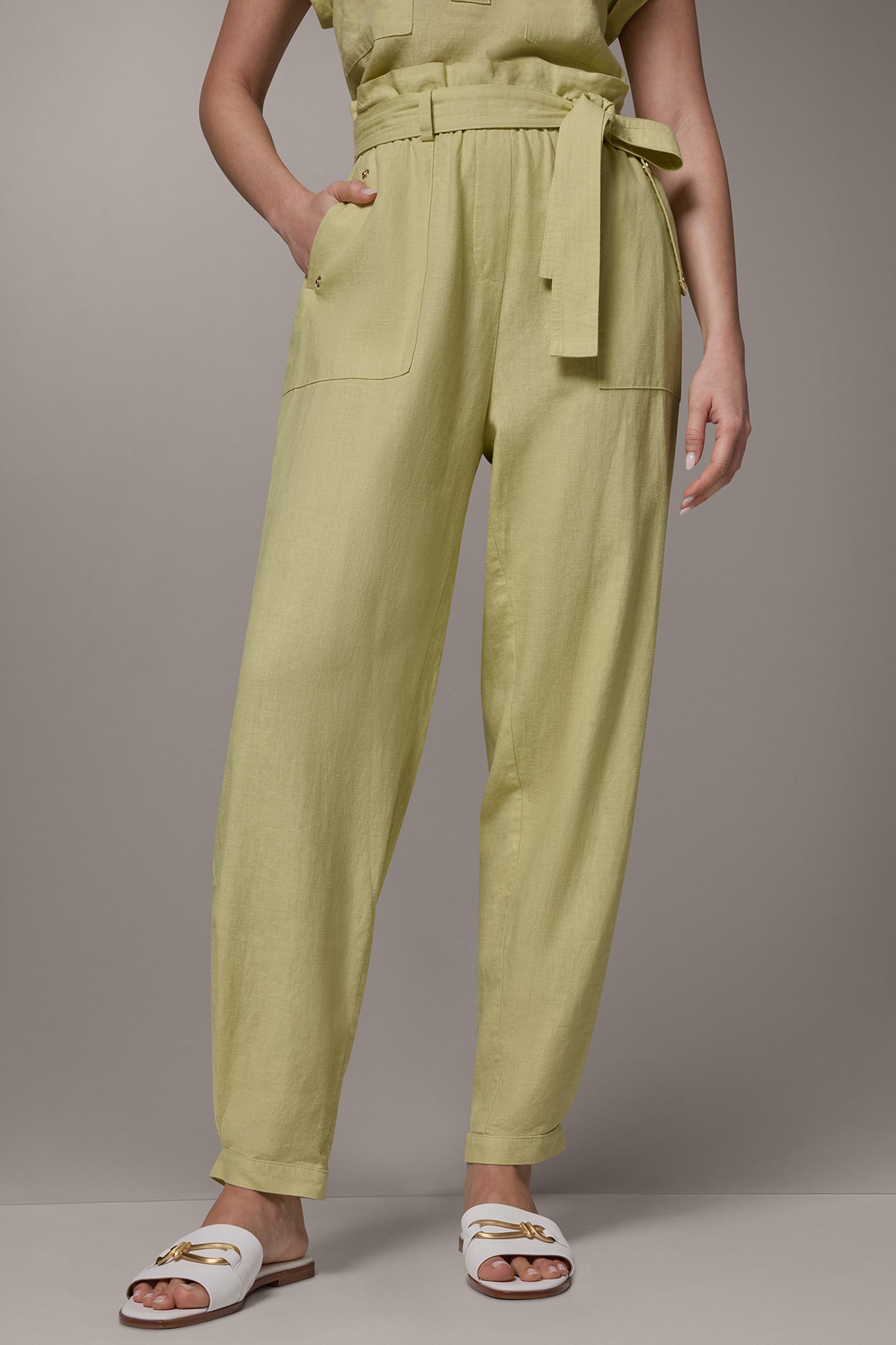 RELAXED PAPERBAG ANKLE PANT