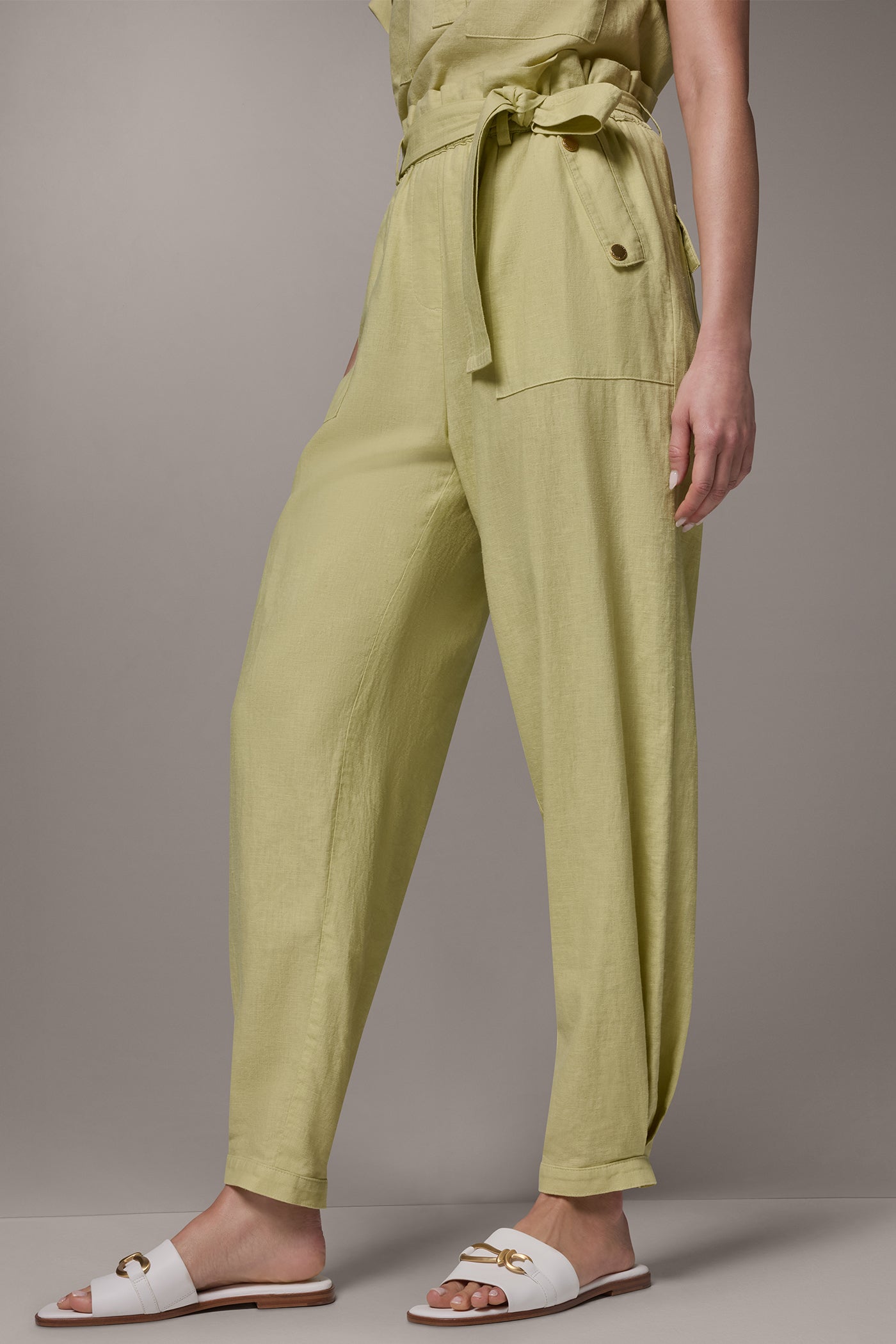 RELAXED PAPERBAG ANKLE PANT VIEW 3 | All Products