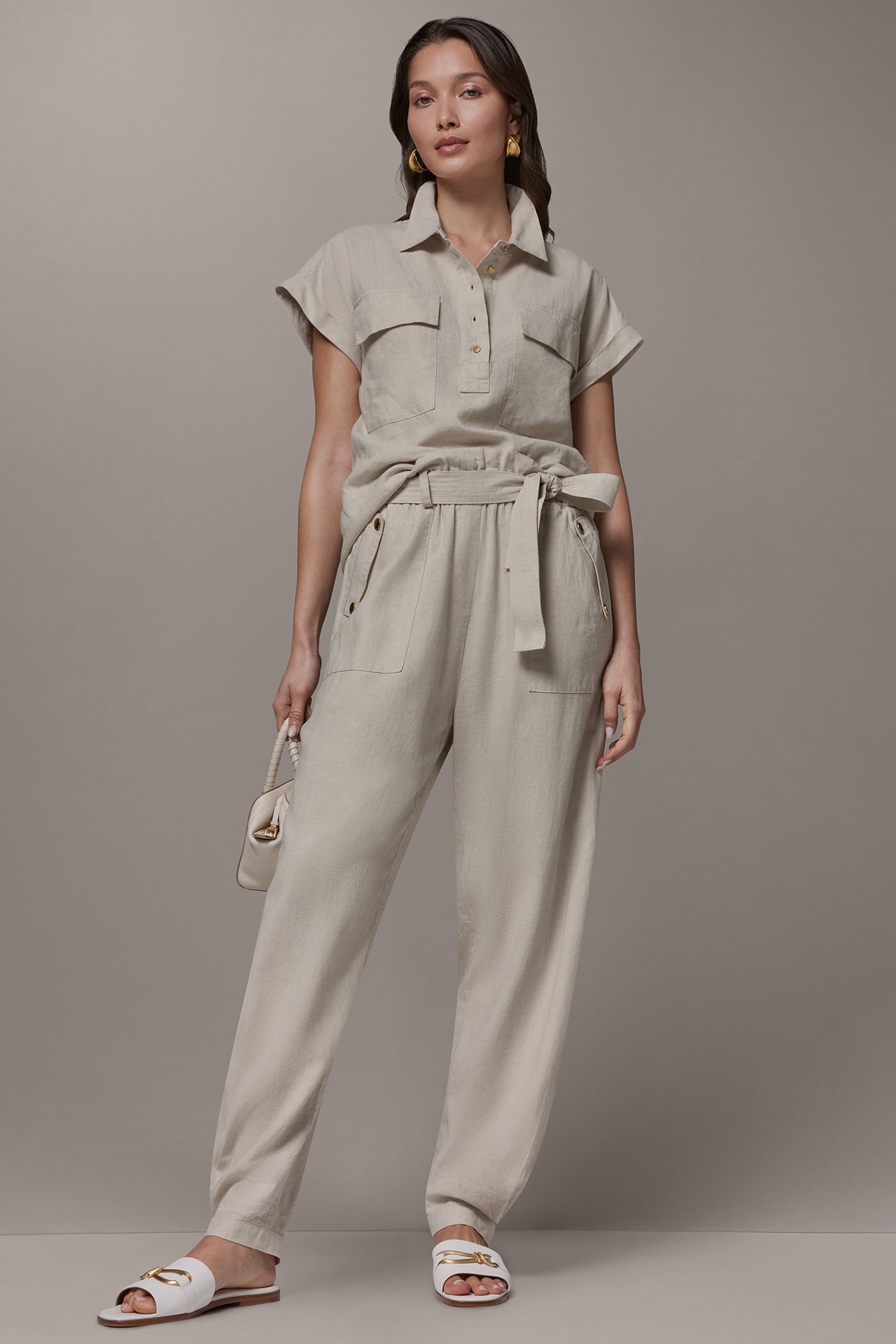 RELAXED PAPERBAG ANKLE PANT VIEW 6 | All Products
