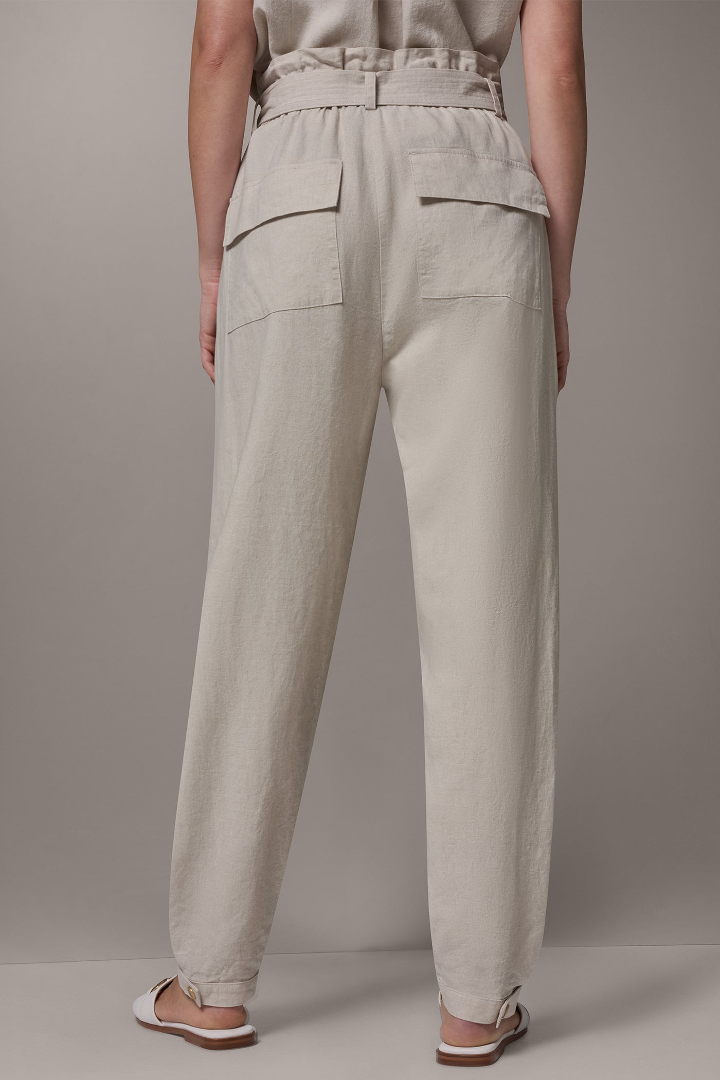 RELAXED PAPERBAG ANKLE PANT VIEW 3 | All Products