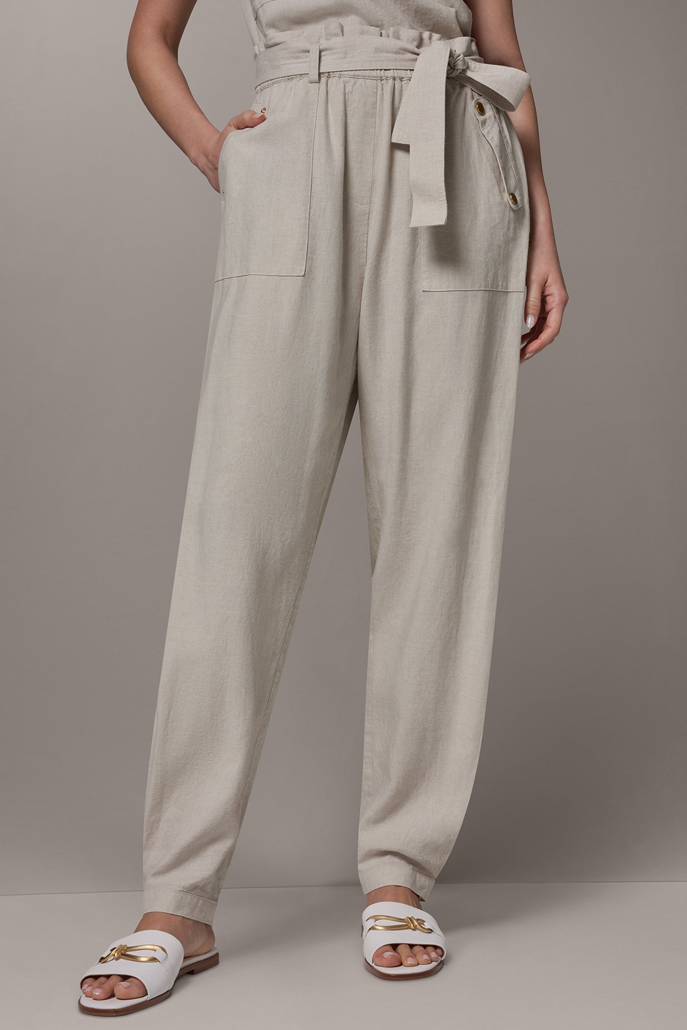 RELAXED PAPERBAG ANKLE PANT