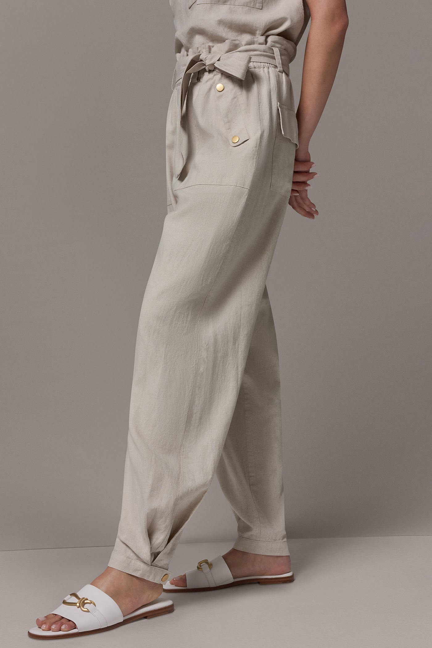 RELAXED PAPERBAG ANKLE PANT VIEW 4 | All Products