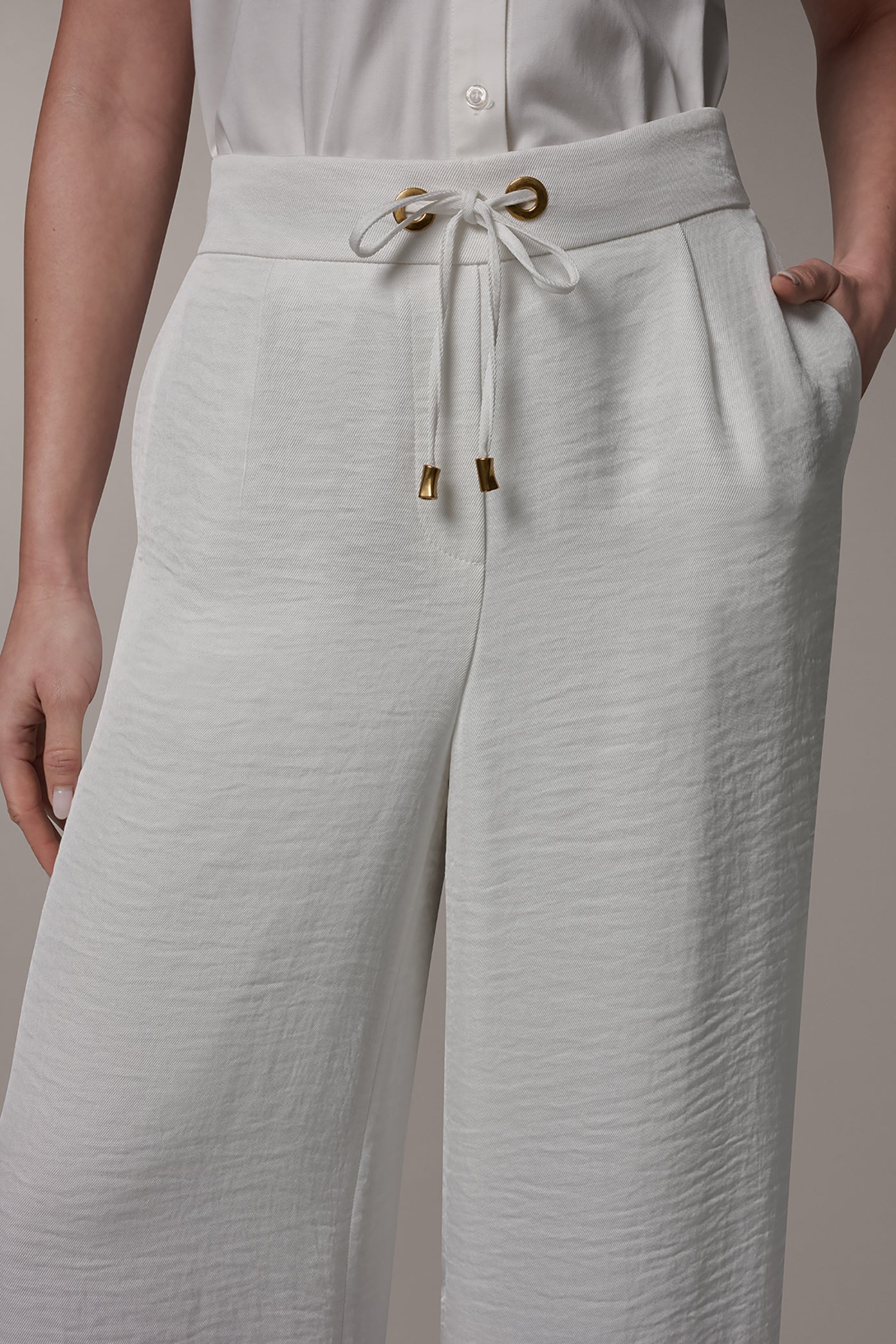 PLEATED WIDE LEG PANT VIEW 4 | Clothing