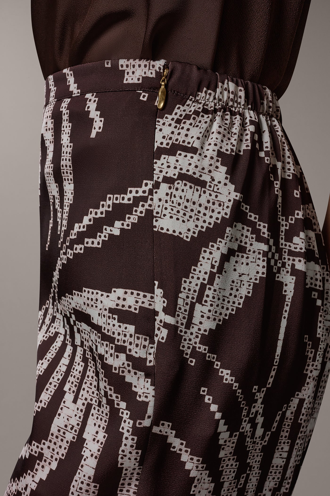 HIGH-RISE PRINT WIDE-LEG PANT VIEW 4