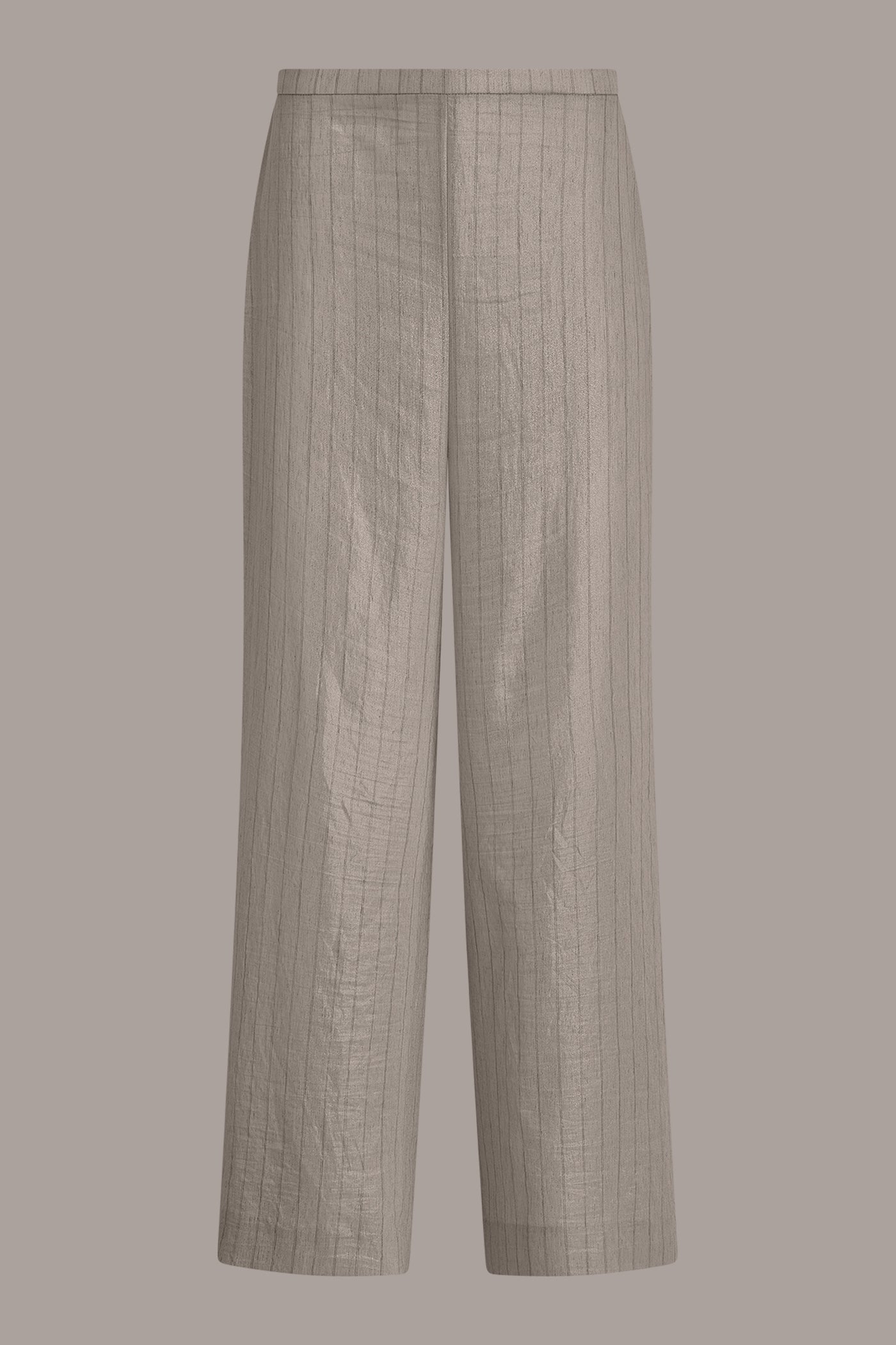 HIGH-RISE METALLIC PINSTRIPE WIDE-LEG PANT VIEW 7 | Pants