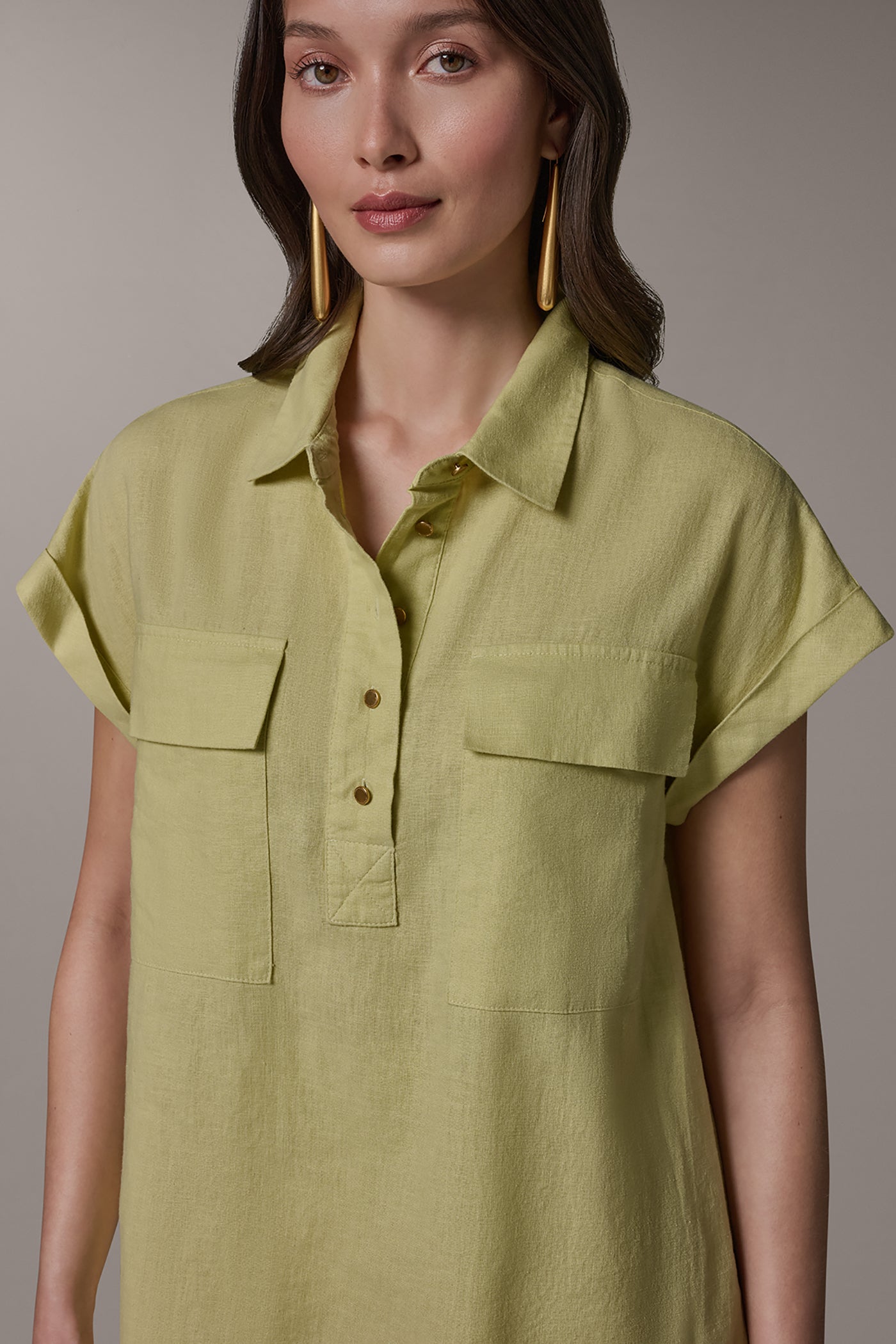 CAP SLEEVE CAMP SHIRT VIEW 4 | All Products