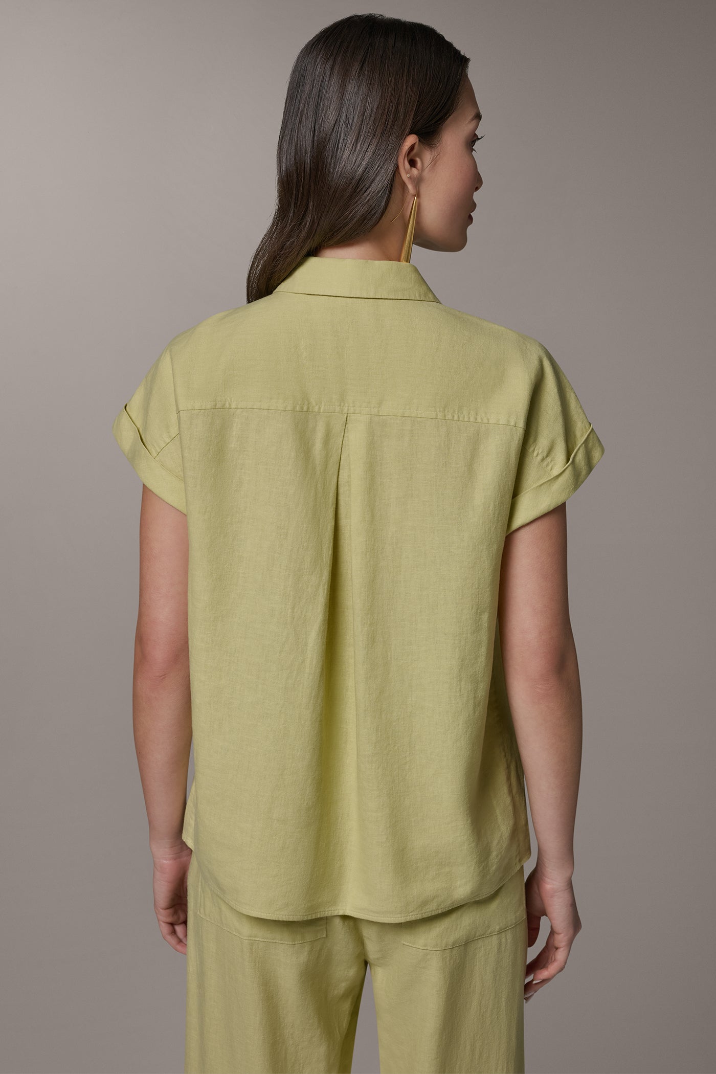 CAP SLEEVE CAMP SHIRT (alternate view)