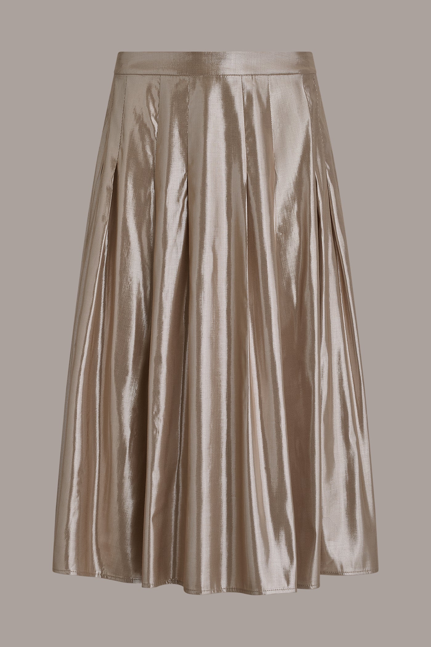 METALLIC MIDI A-LINE SKIRT VIEW 8 | Clothing