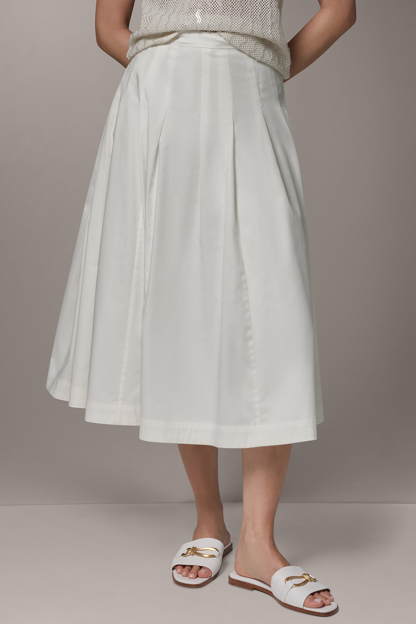 PLEATED MIDI SKIRT | View 1 | Skirts