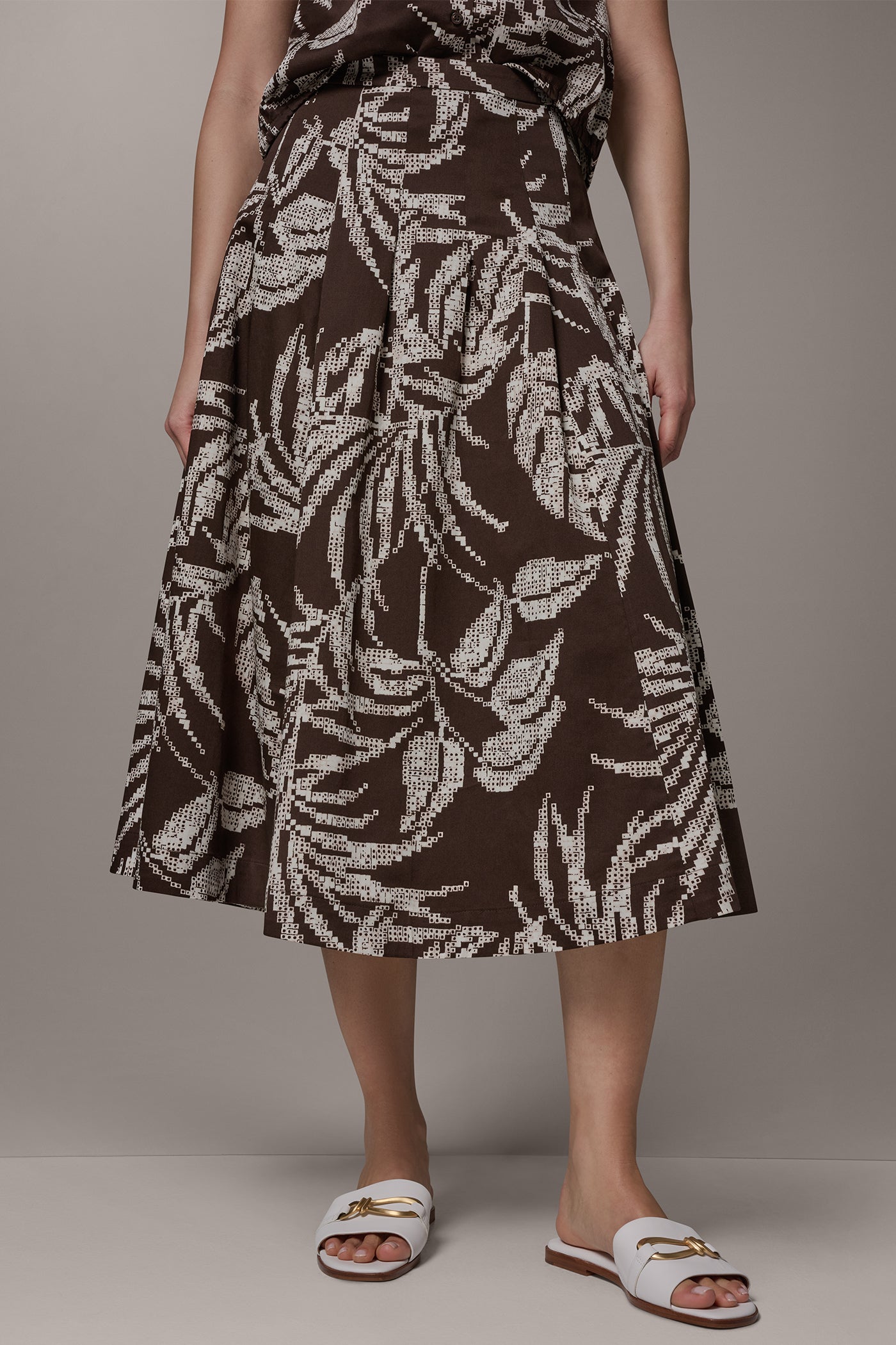 PLEATED MIDI SKIRT | View 1 | Matching Sets