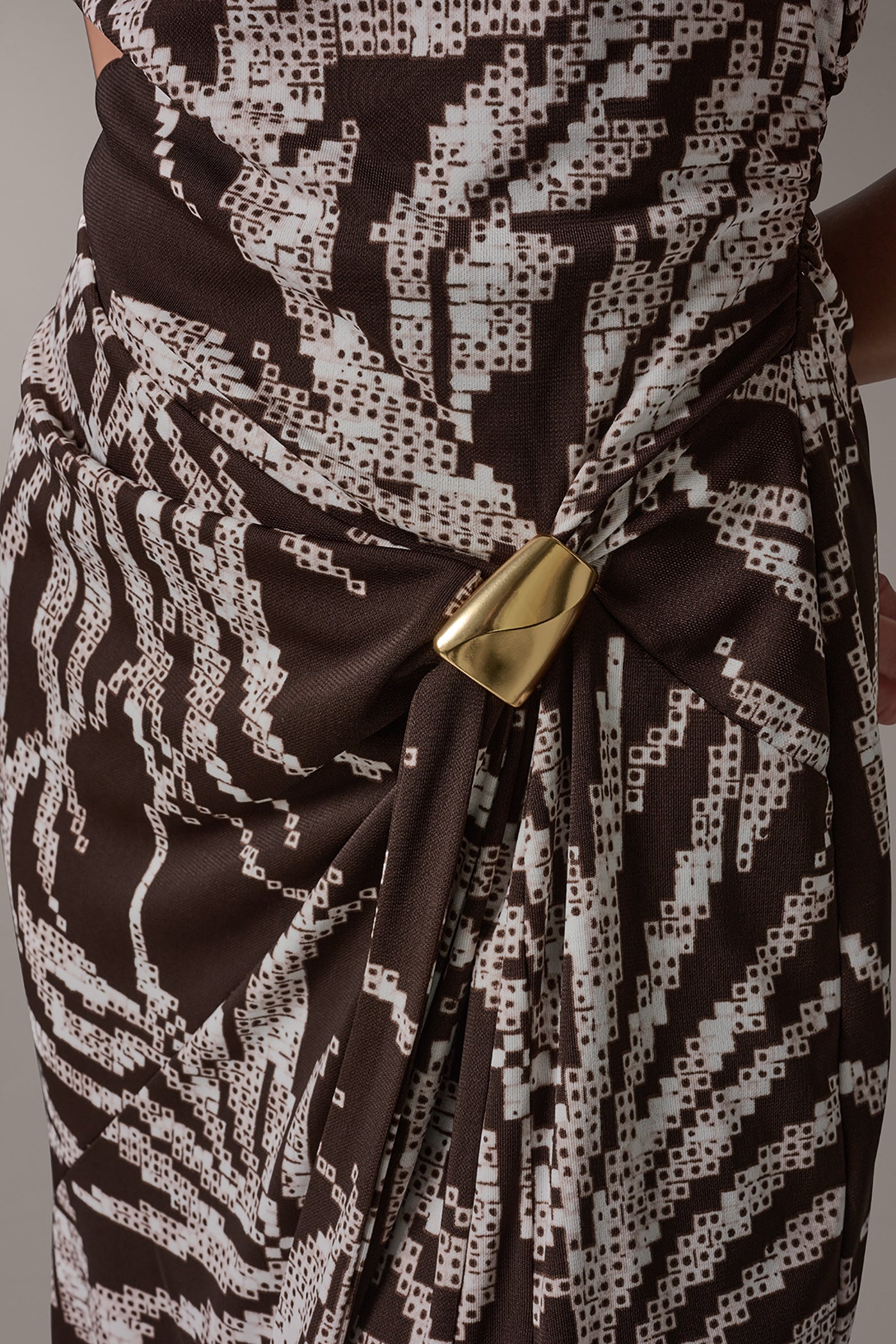 FLORAL SLEEVELESS COWL NECK MIDI DRESS VIEW 6 | Dresses & Jumpsuits