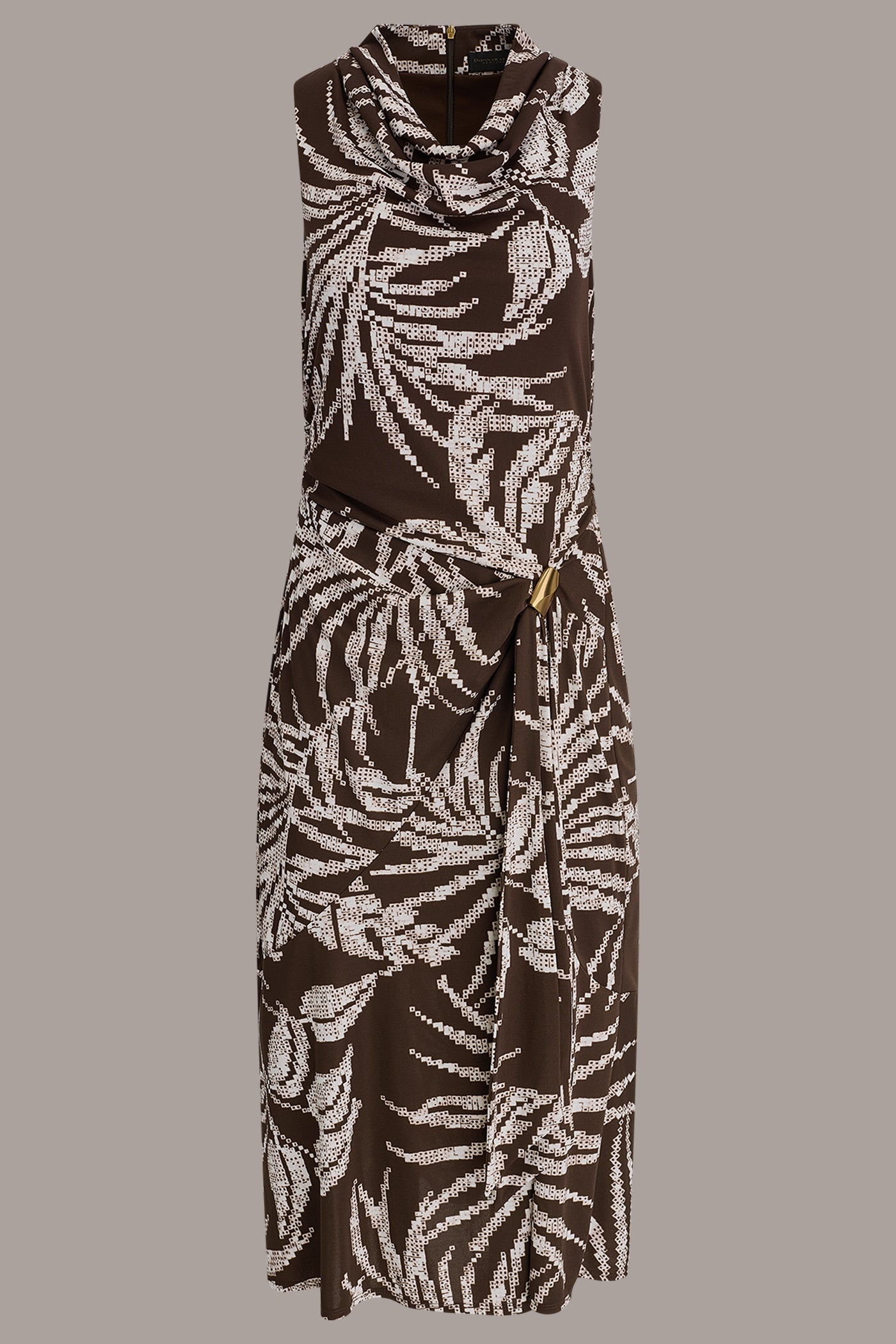 FLORAL SLEEVELESS COWL NECK MIDI DRESS VIEW 11 | Dresses & Jumpsuits