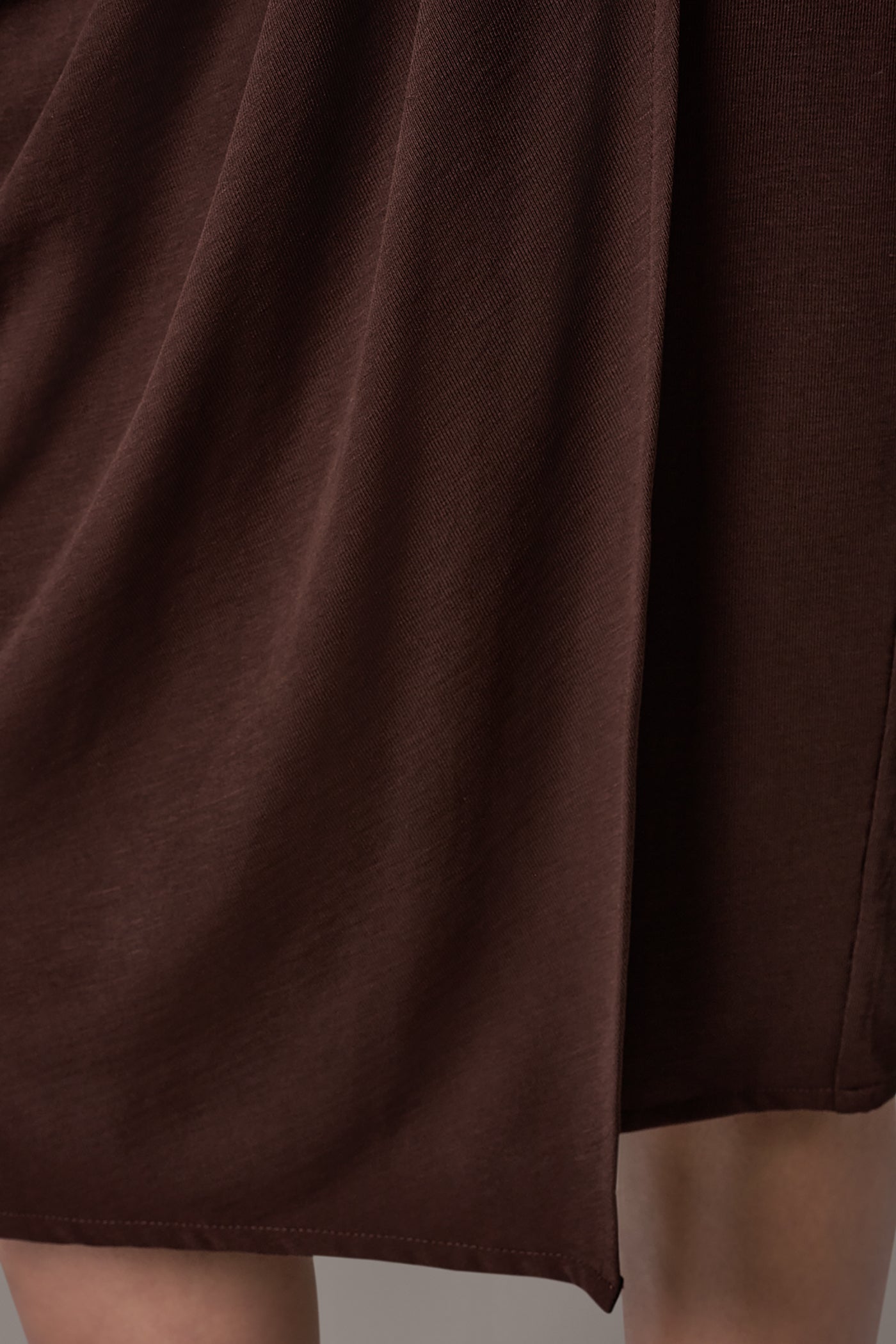 MIDI WRAP-EFFECT SKIRT VIEW 5
