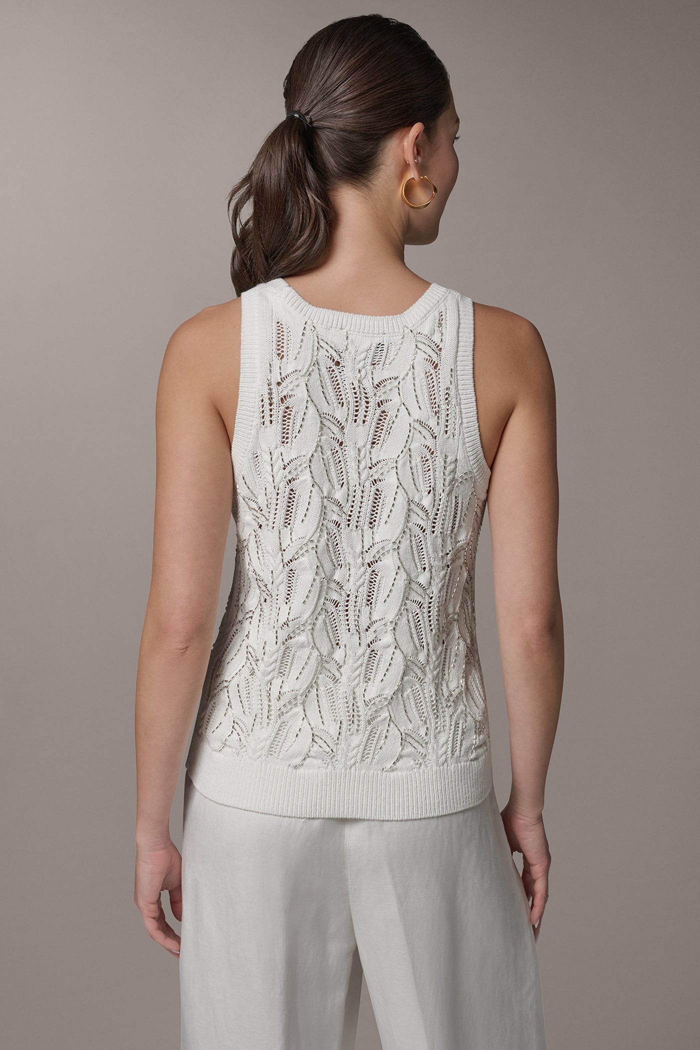 SLEEVELESS CREW-NECK TANK | View 2 | Clothing