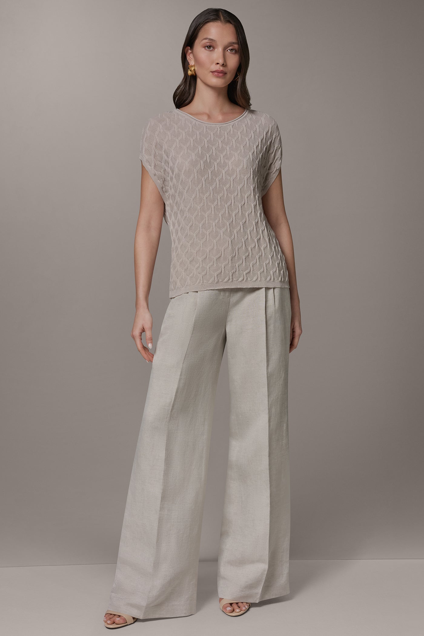 CAP-SLEEVE BOATNECK TOP VIEW 6 | Clothing