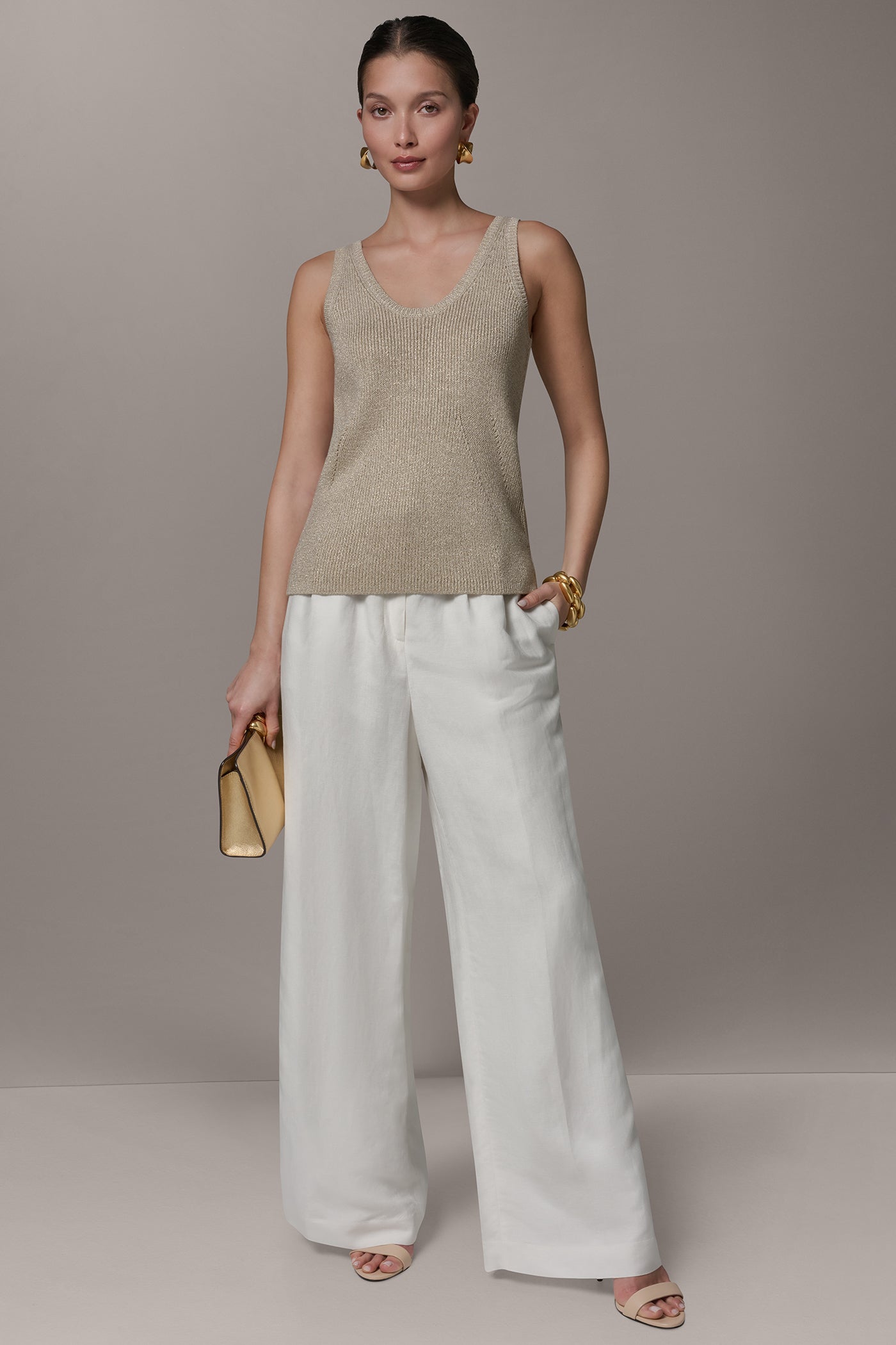 METALLIC SCOOP-NECK TANK VIEW 5